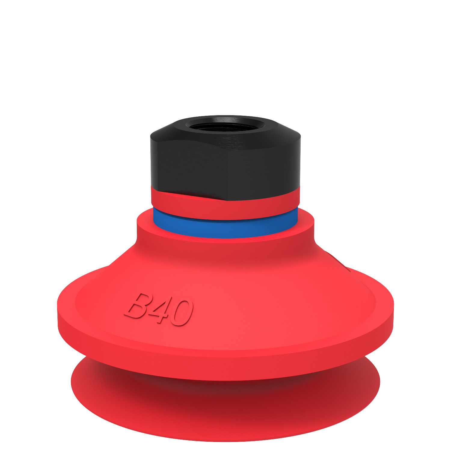 Piab Suction cup B40 Silicone, 1/8 NPSF female, with mesh filter