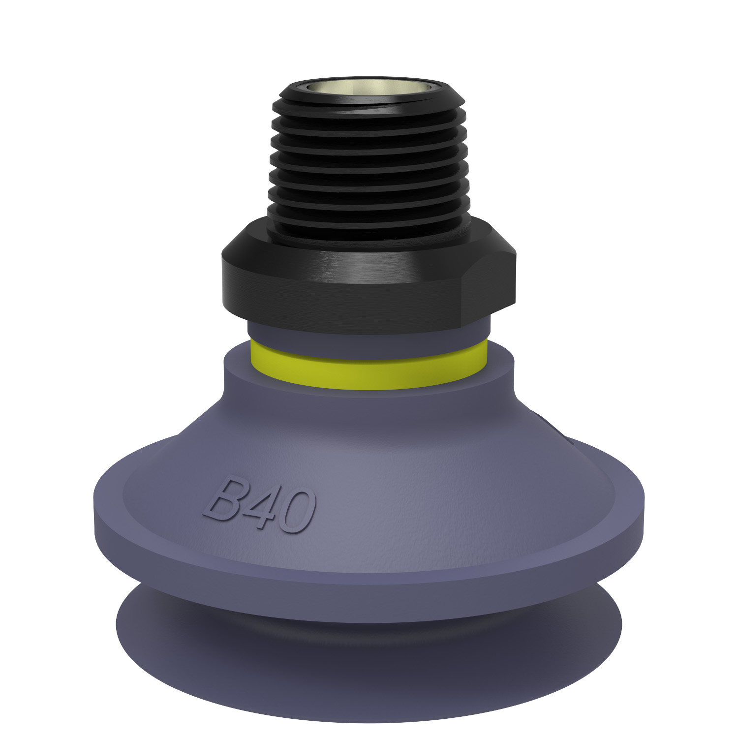 Piab B40.37.04AE / 9906571 Suction cup B40 HNBR, 3/8" NPT male, with mesh filter