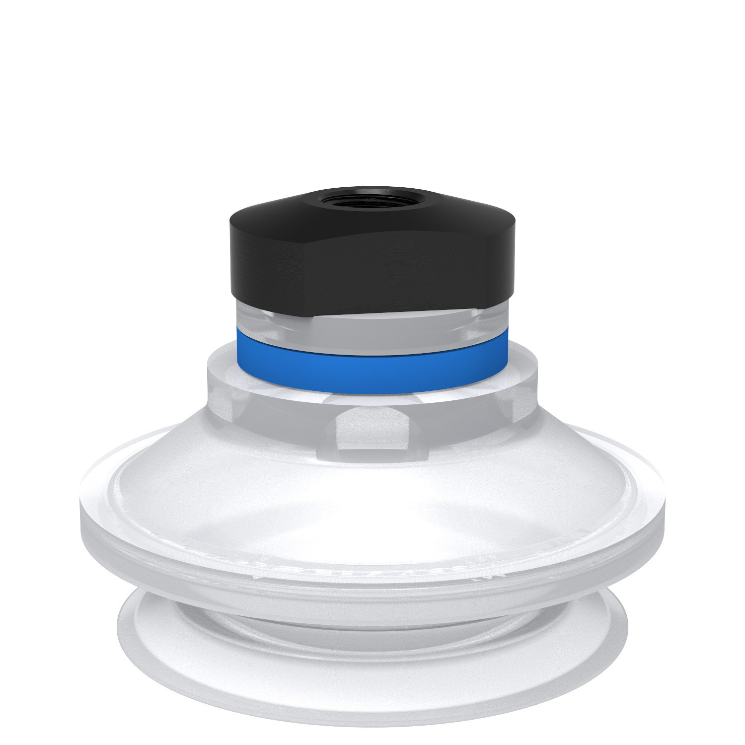 Piab Suction cup B50-2 Silicone FCM with filter, 1/8 NPSF female, with mesh filter
