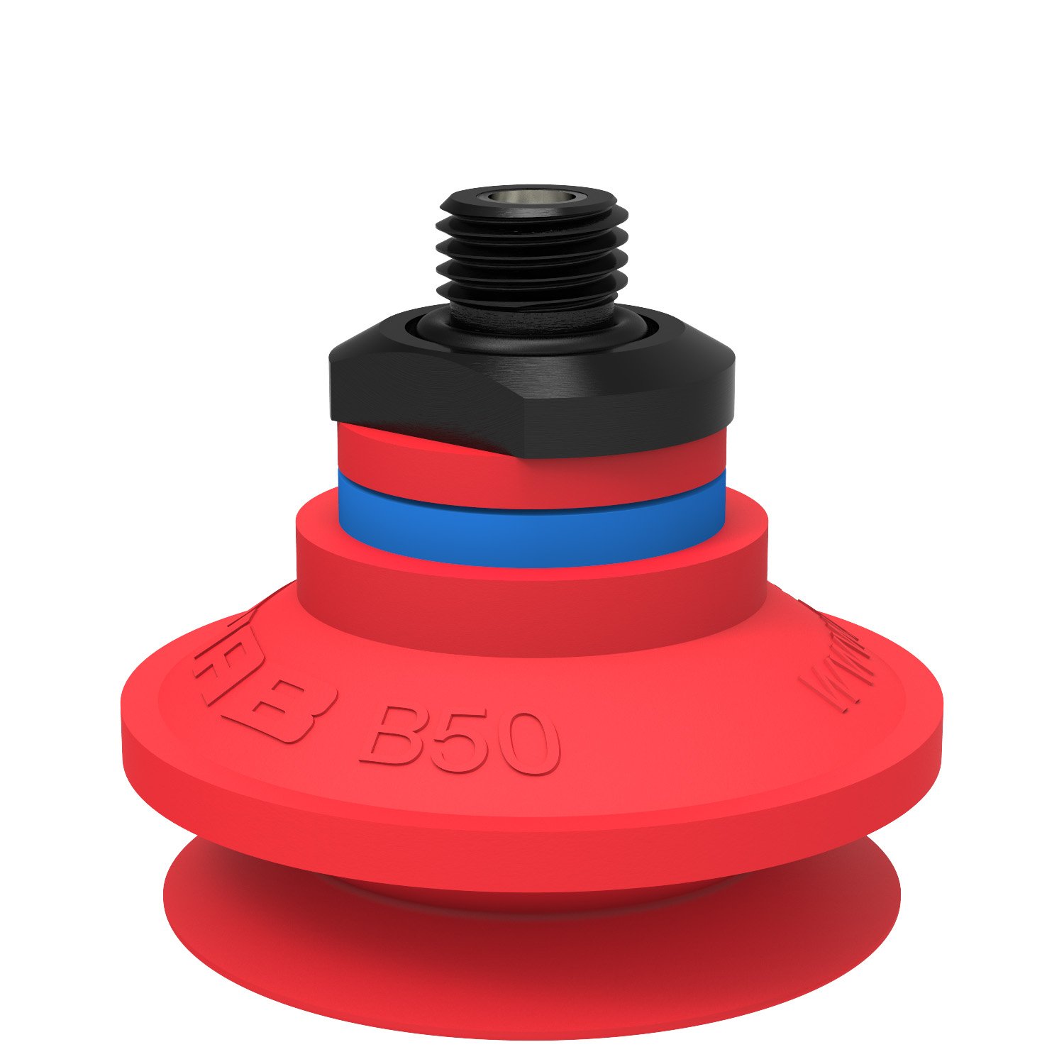 Piab Suction cup B50 Silicone, G1/4 male, with mesh filter