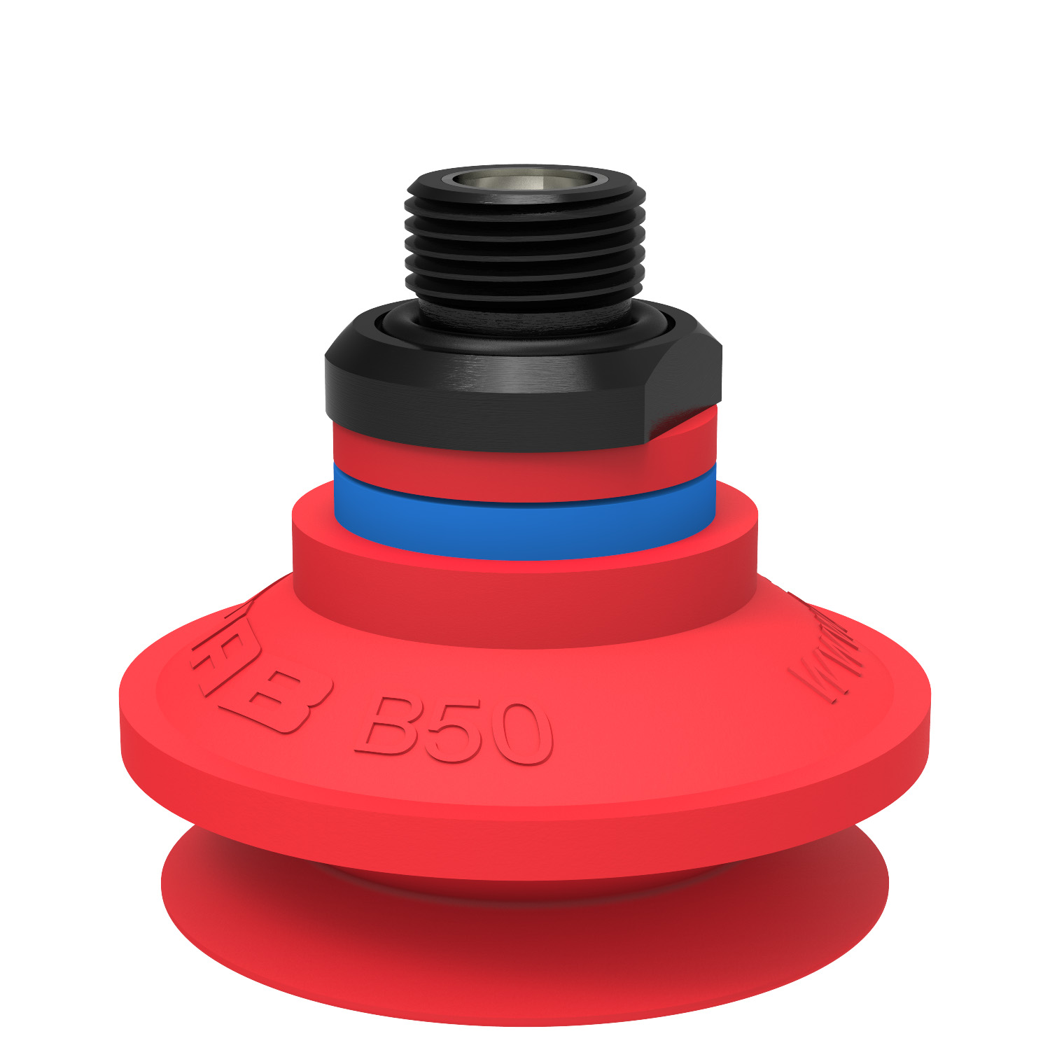 Piab Suction cup B50 Silicone, G3/8 male, with mesh filter