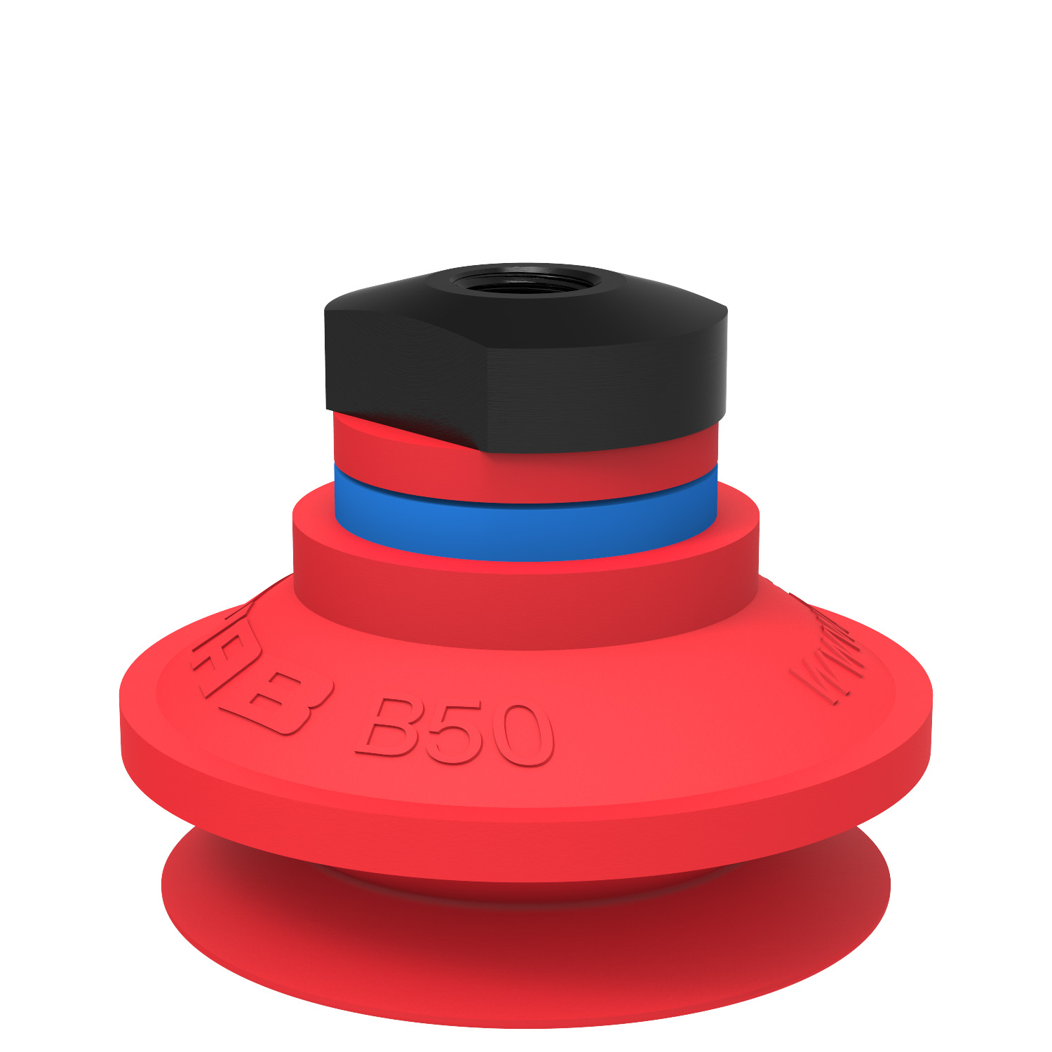 Piab Suction cup B50 Silicone, 1/8 NPSF female, with mesh filter