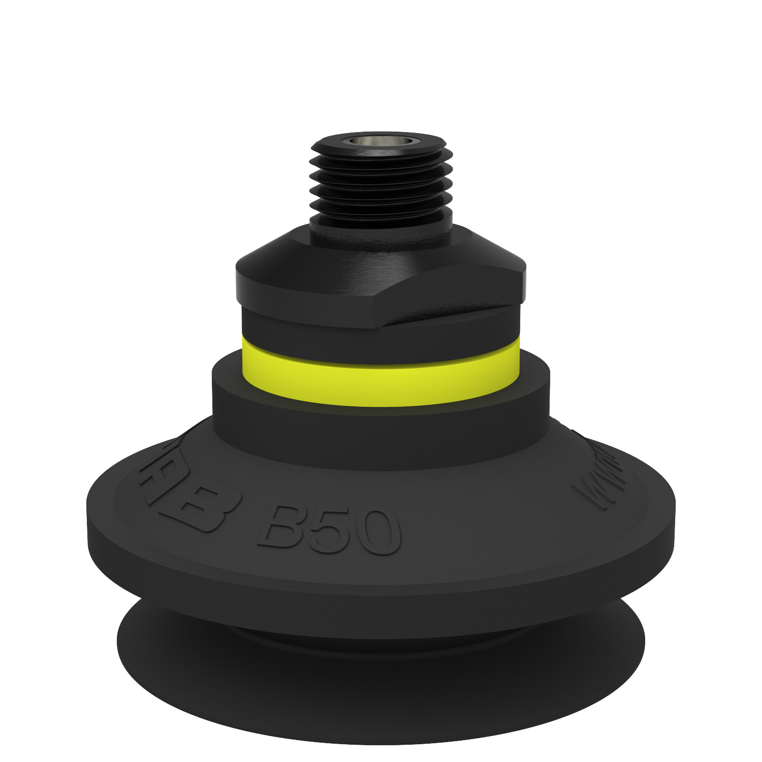 Piab Suction cup B50 Nitrile-PVC, 1/4 NPT male, with mesh filter