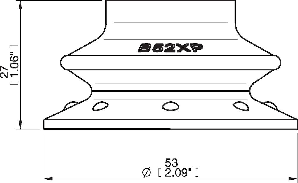 Piab Suction cup B52XP Polyurethane 30/60