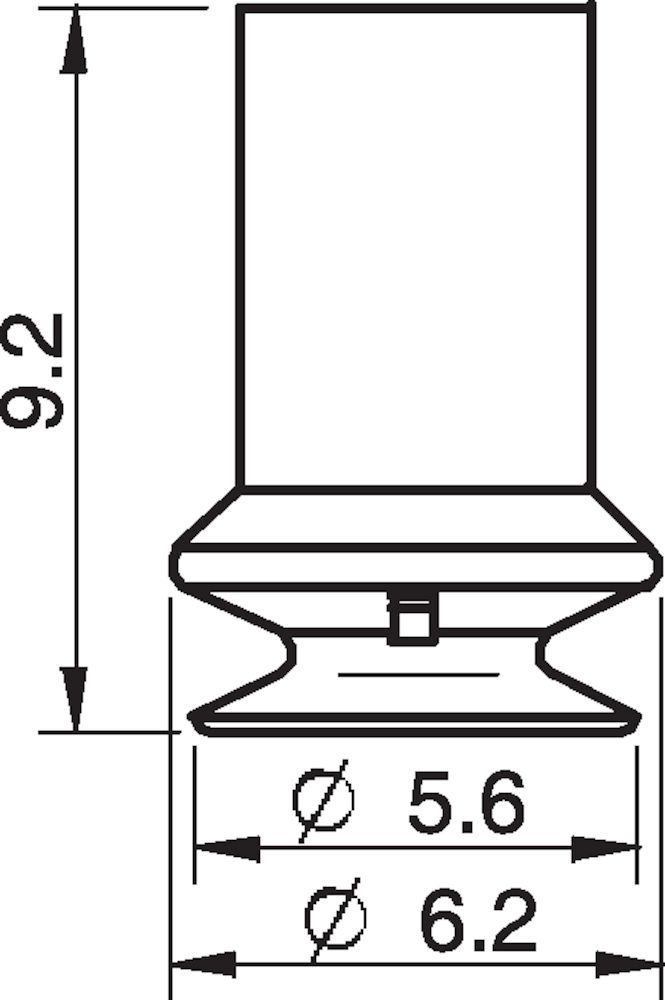 Piab Suction cup B5 Chloroprene