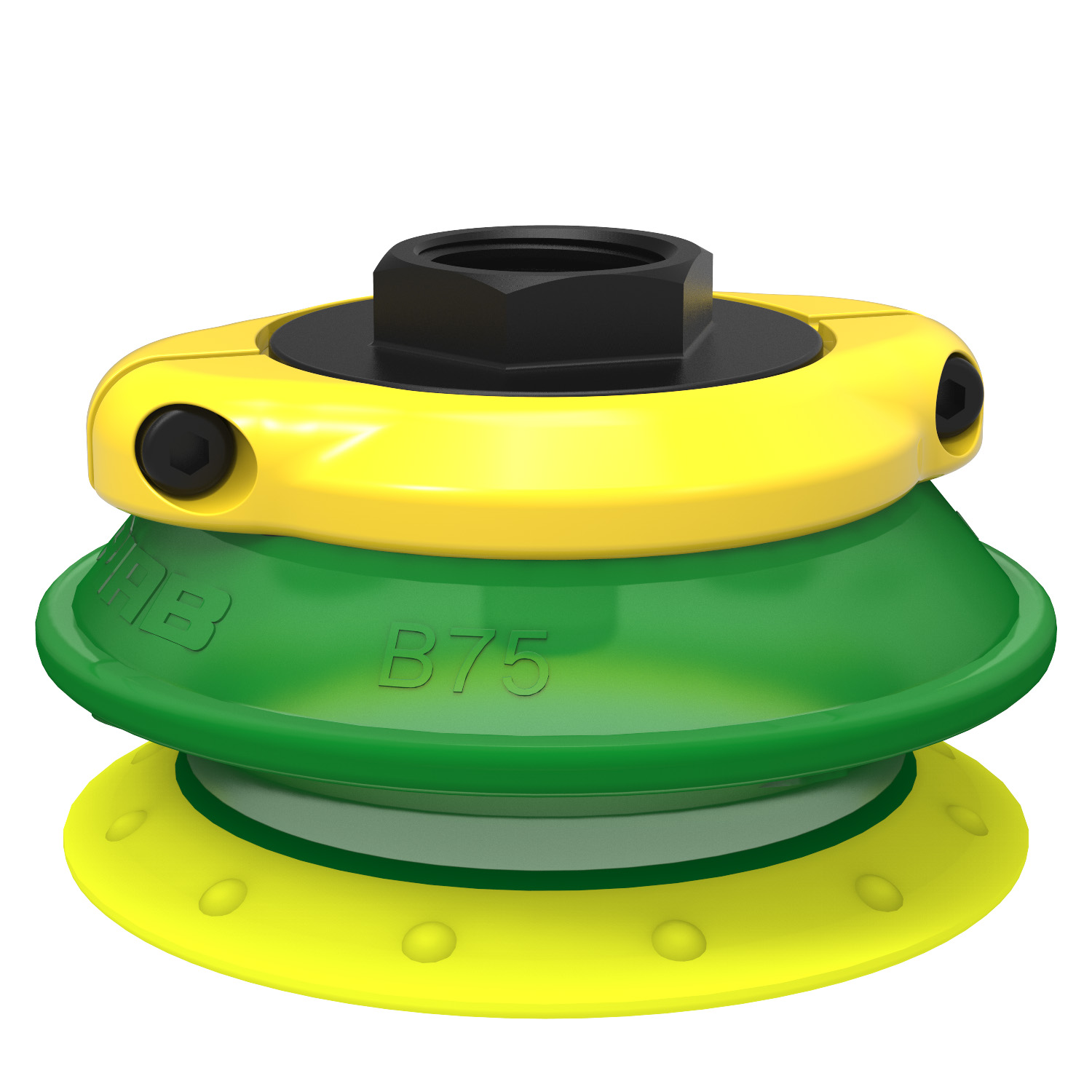 Piab Suction cup B75P Polyurethane 30/60, G1/2 female, with mesh filter
