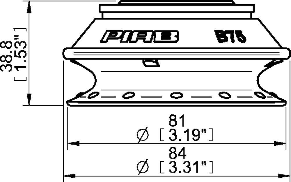 Piab Suction cup B75P Polyurethane 30/60 with collar for Vacuum Gripper System (VGS)