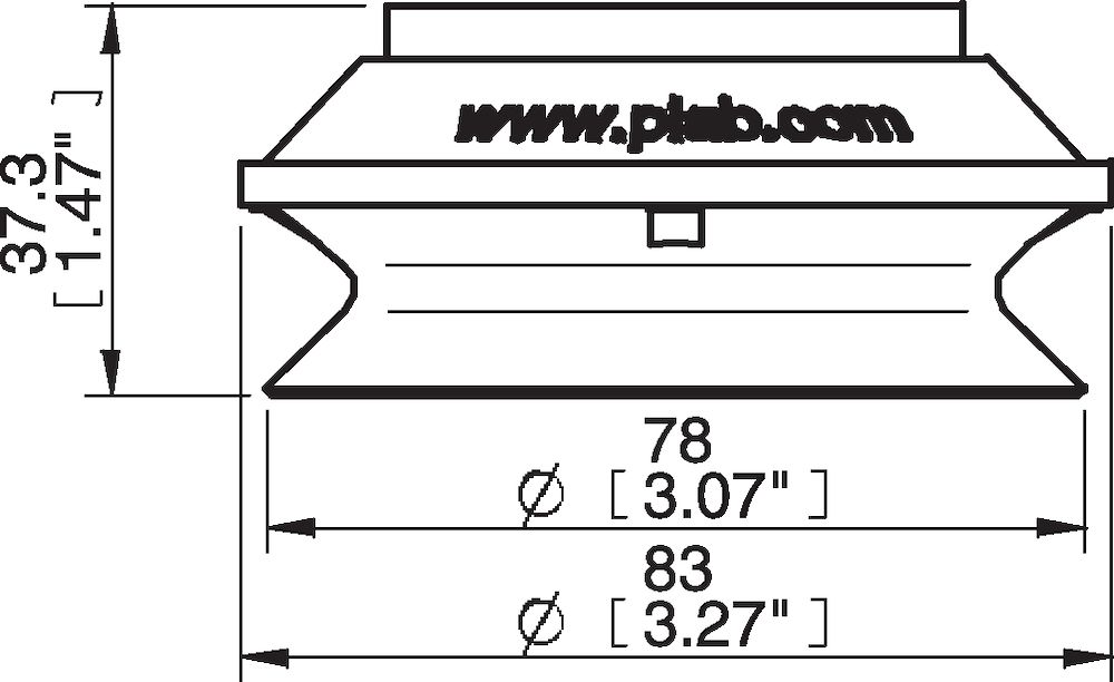 Piab Suction cup B75 Silicone FCM