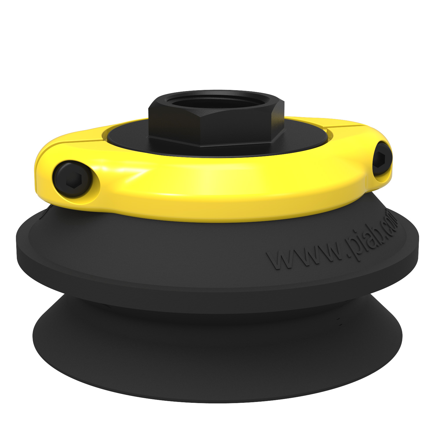 Piab Suction cup B75 Nitrile-PVC, G1/2 female, clamp ring with mesh filter