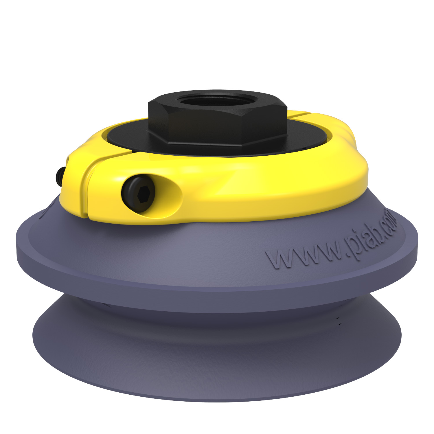 Piab Suction cup B75 HNBR, 3/8 NPSF female, clamp ring with mesh filter