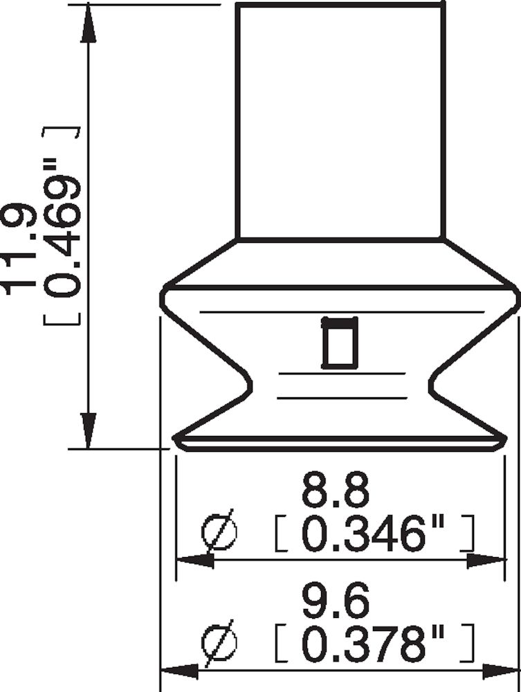 Piab Suction cup B8 Silicone