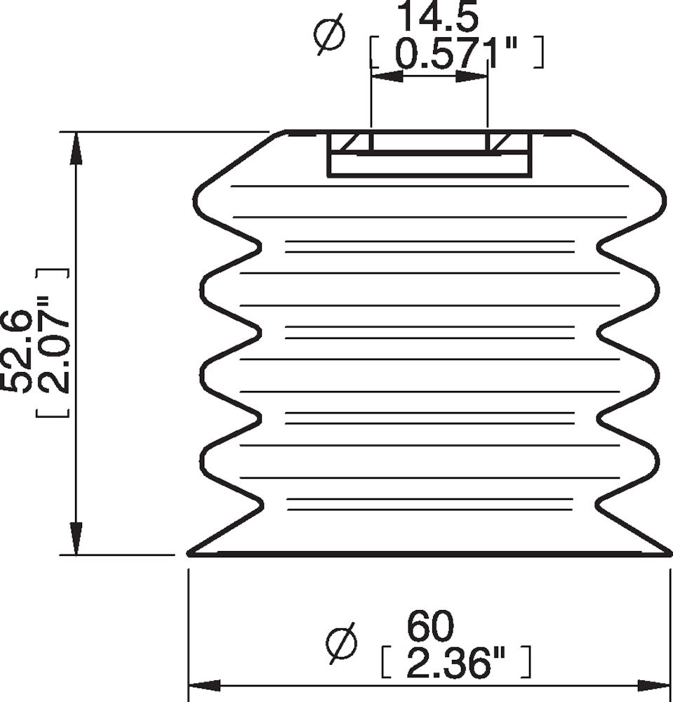 Piab BBL60-2.DS40 Suction cups and soft grippers