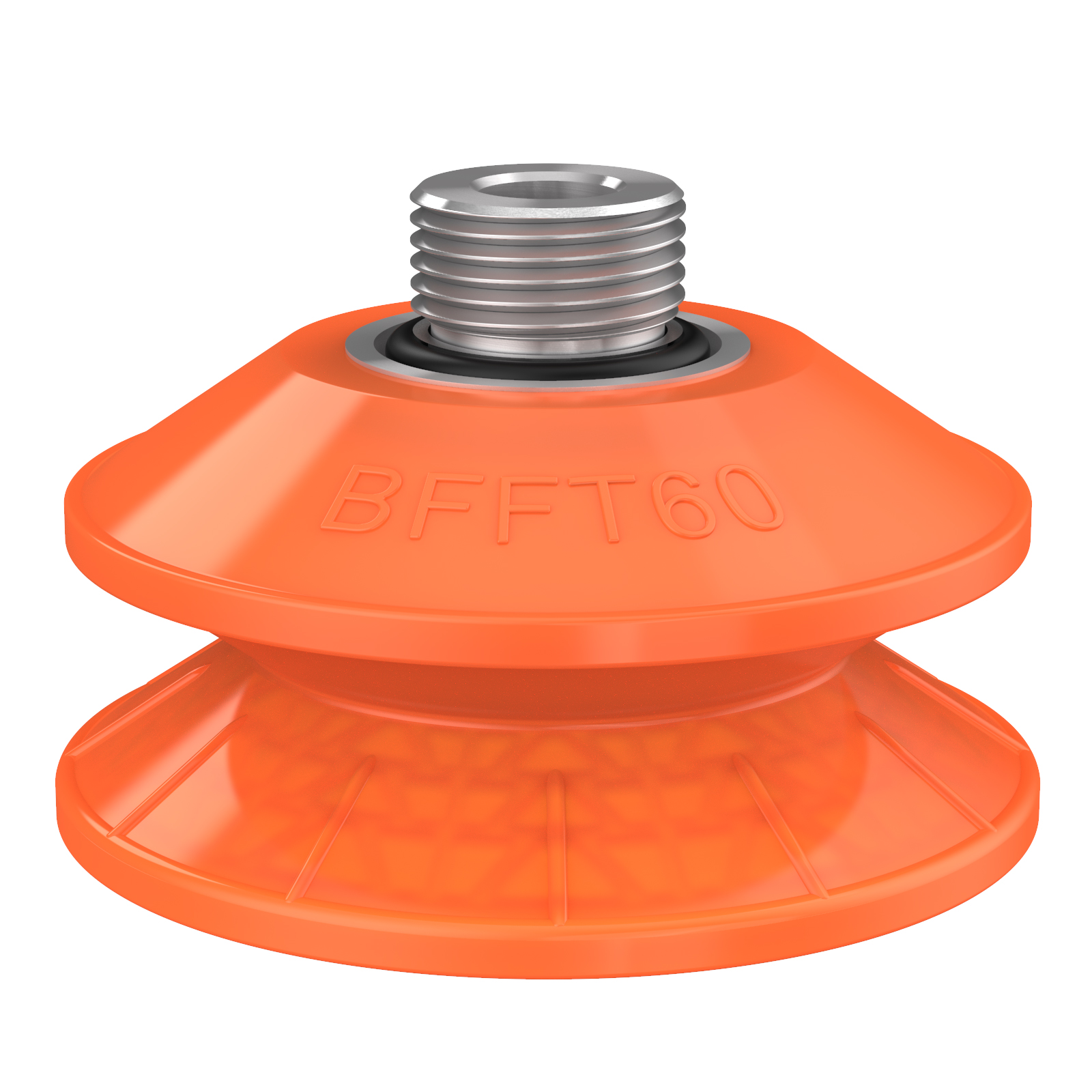 Piab Suction cup BFFT60P-2 Polyurethane 60/60/30, G3/8 male, 1/8 NPSF female, with mesh filter