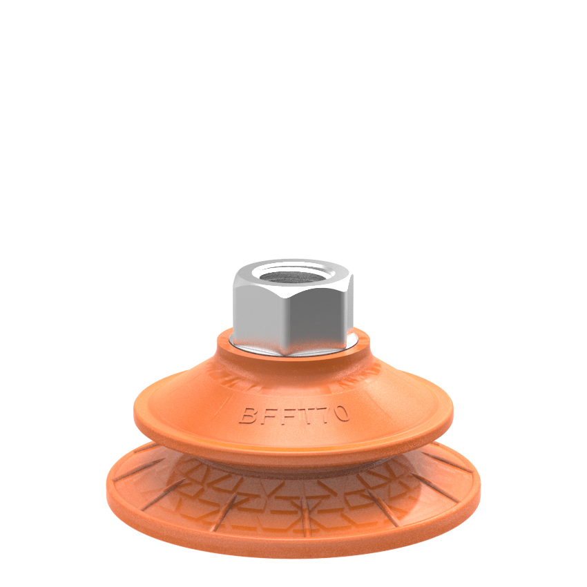 Piab Suction cup BFFT70P Polyurethane 60/60/30 G3/8 female with mesh filter 17 mm thread