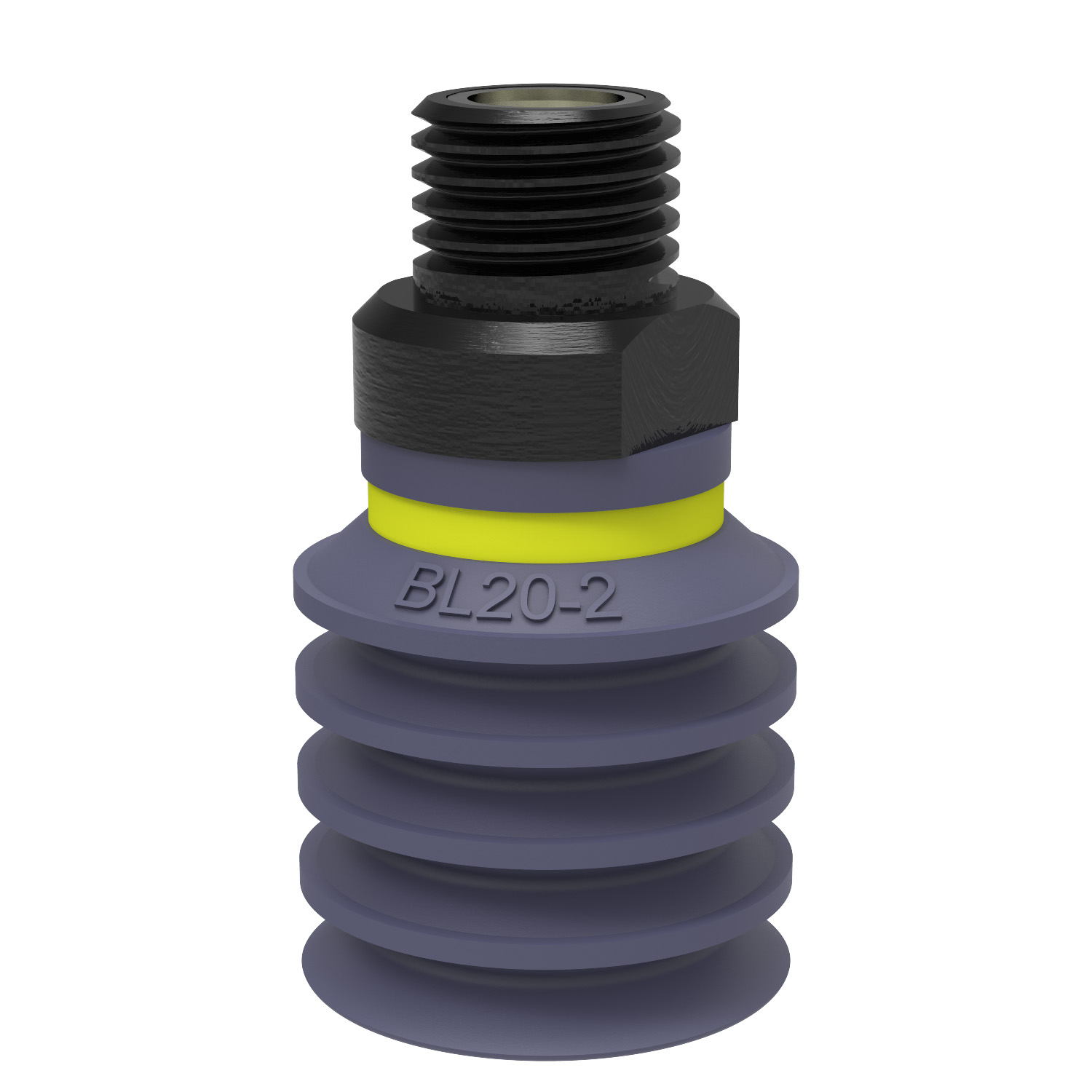 Piab BL20-2.47.02AC / 9914556 Suction cup BL20-2 HNBR, 1/8" NPT male, with mesh filter