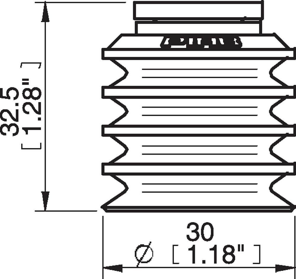 Piab Suction cup BL30-2 Silicone FCM