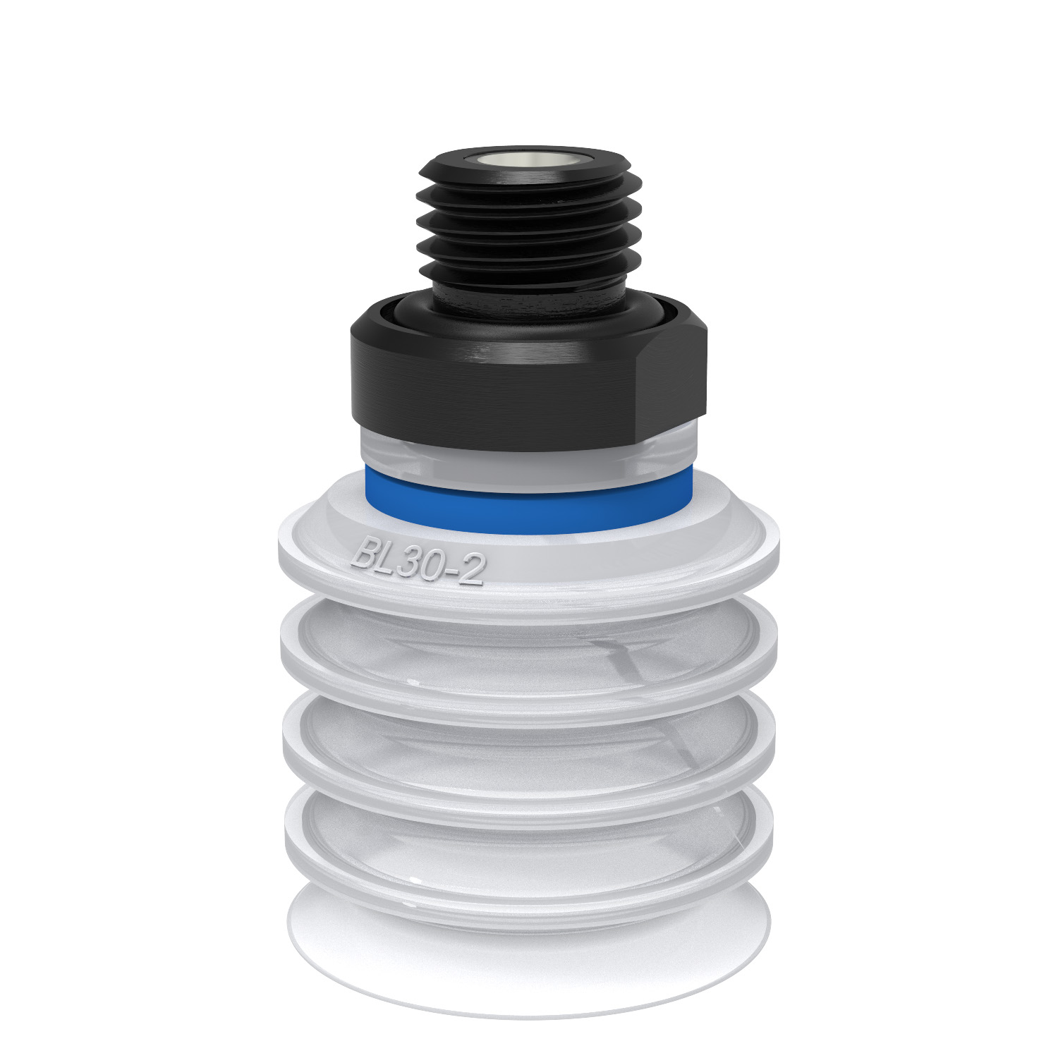 Piab Suction cup BL30-2 Silicone FCM, G1/4 male, with mesh filter