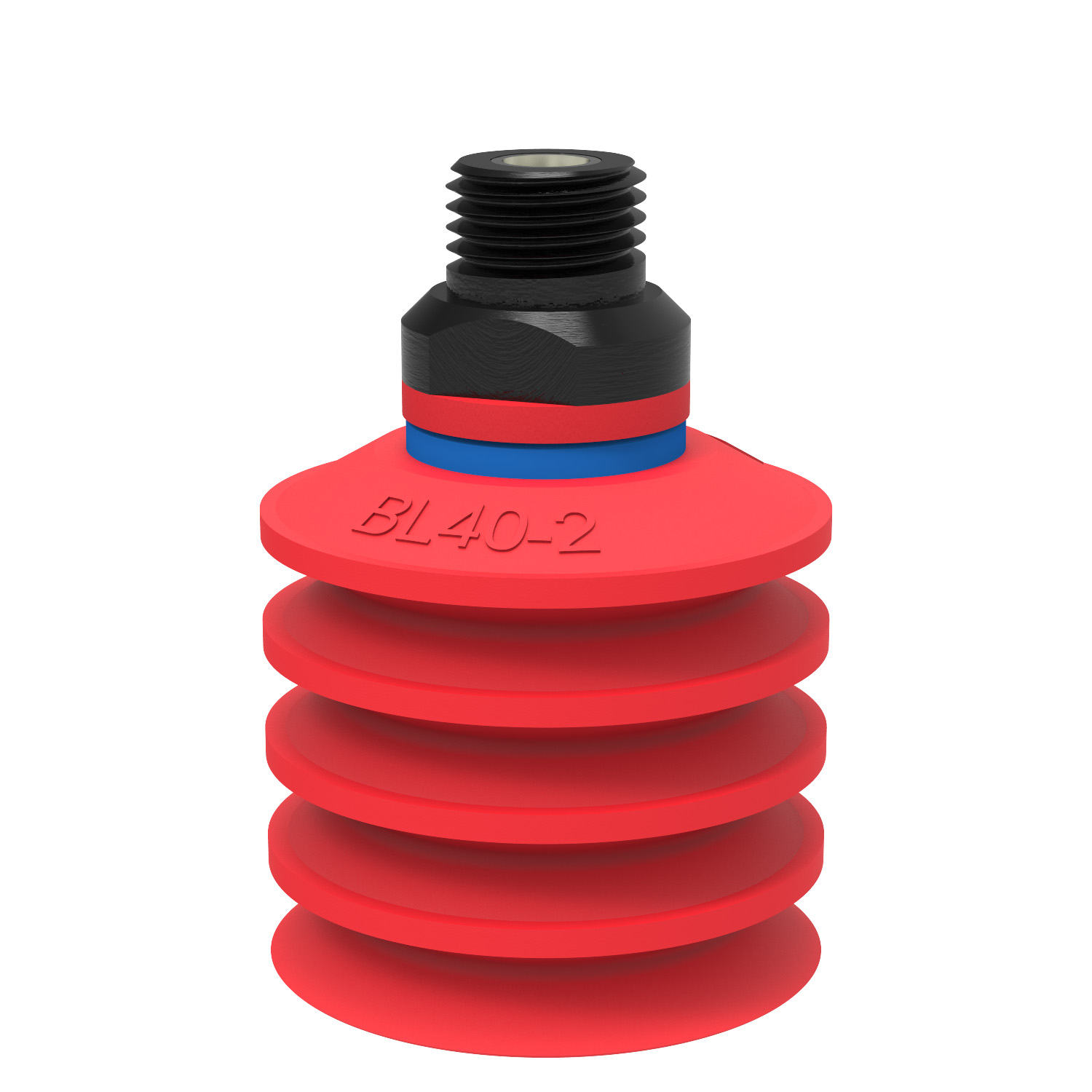 Piab Suction cup BL40-2 Silicone, 1/4 NPT male, with mesh filter