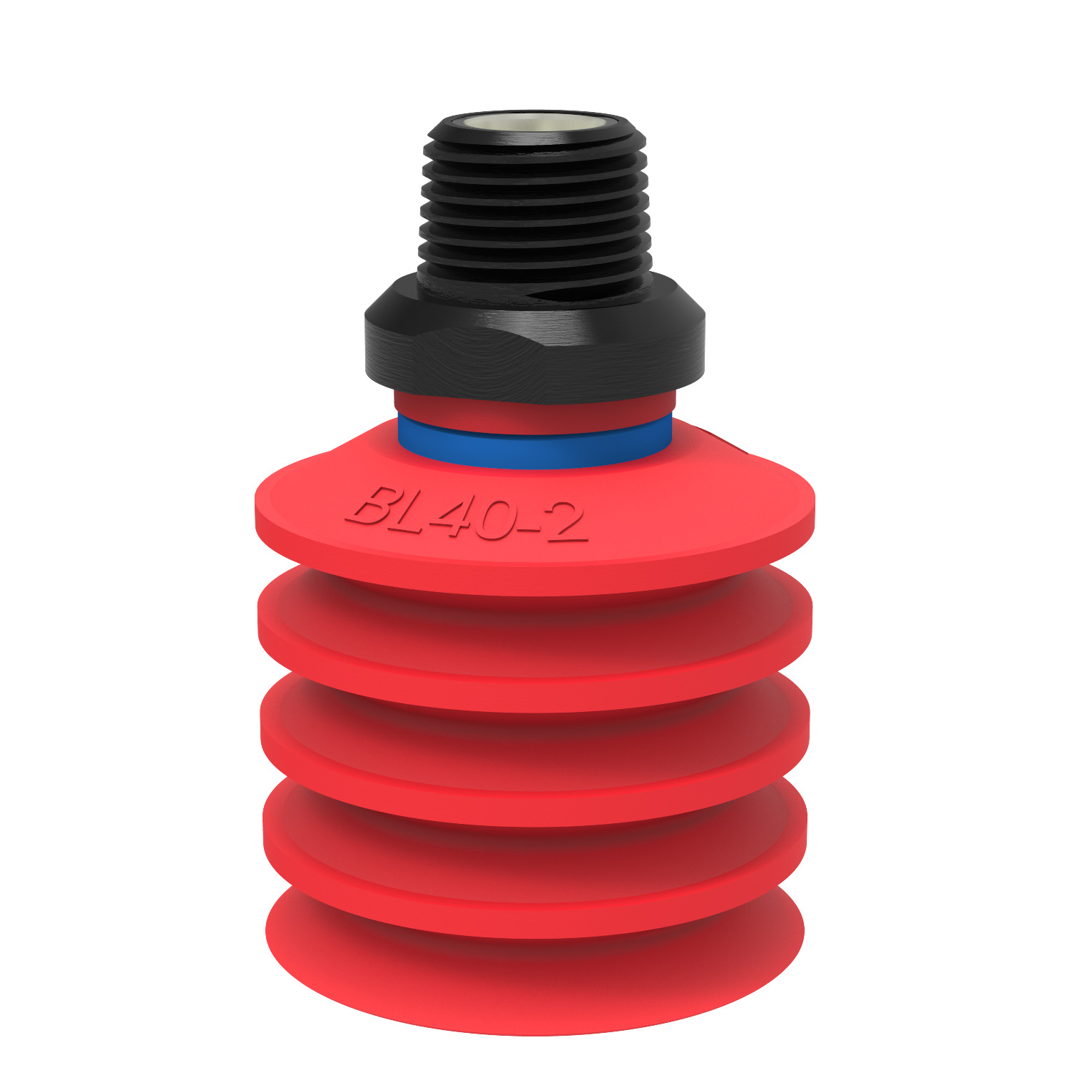 Piab Suction cup BL40-2 Silicone, 3/8 NPT male, with mesh filter