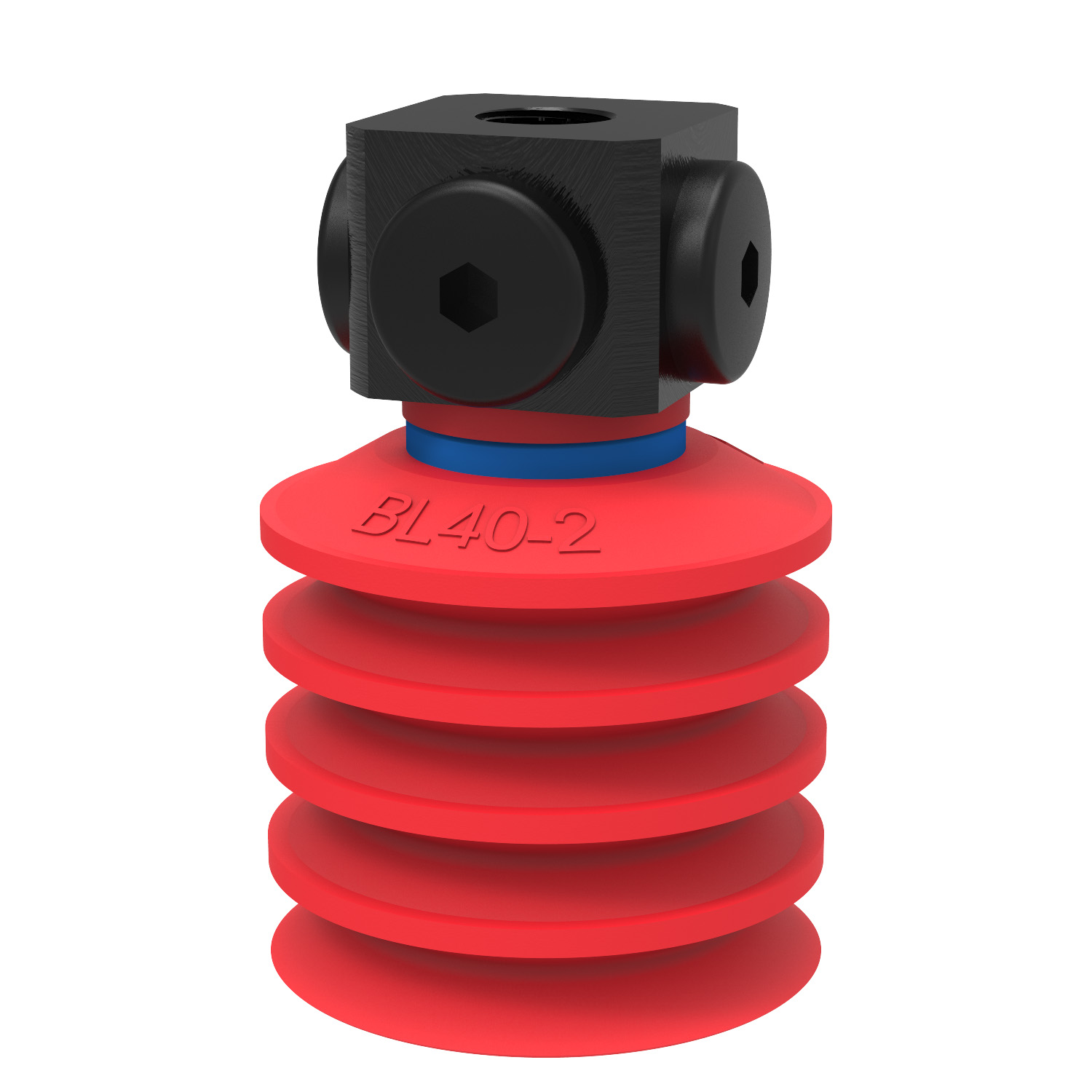 Piab Suction cup BL40-2 Silicone, 5x1/8 NPSF female