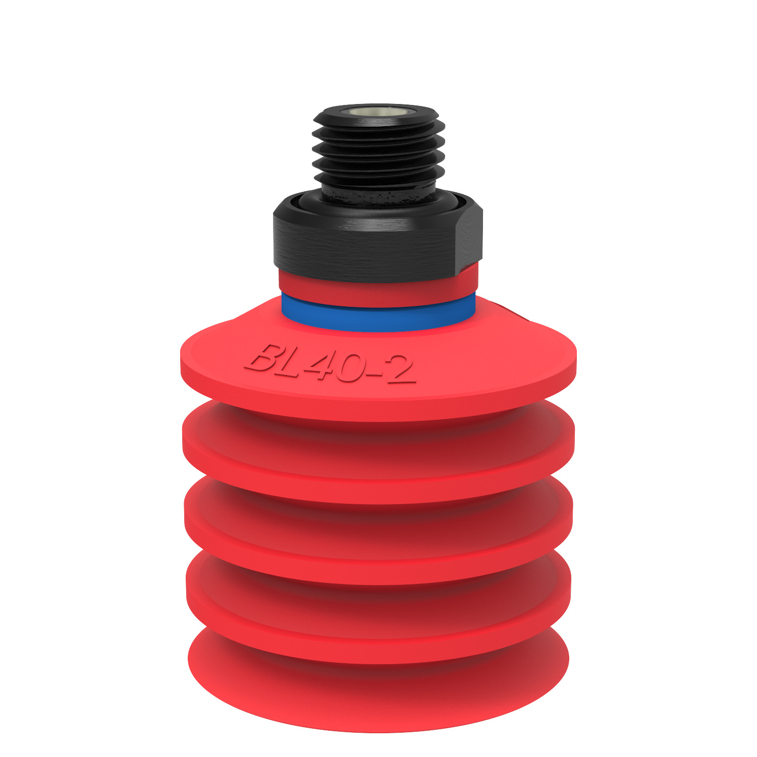 Piab Suction cup BL40-2 Silicone, G1/4 male, with dual flow control valve