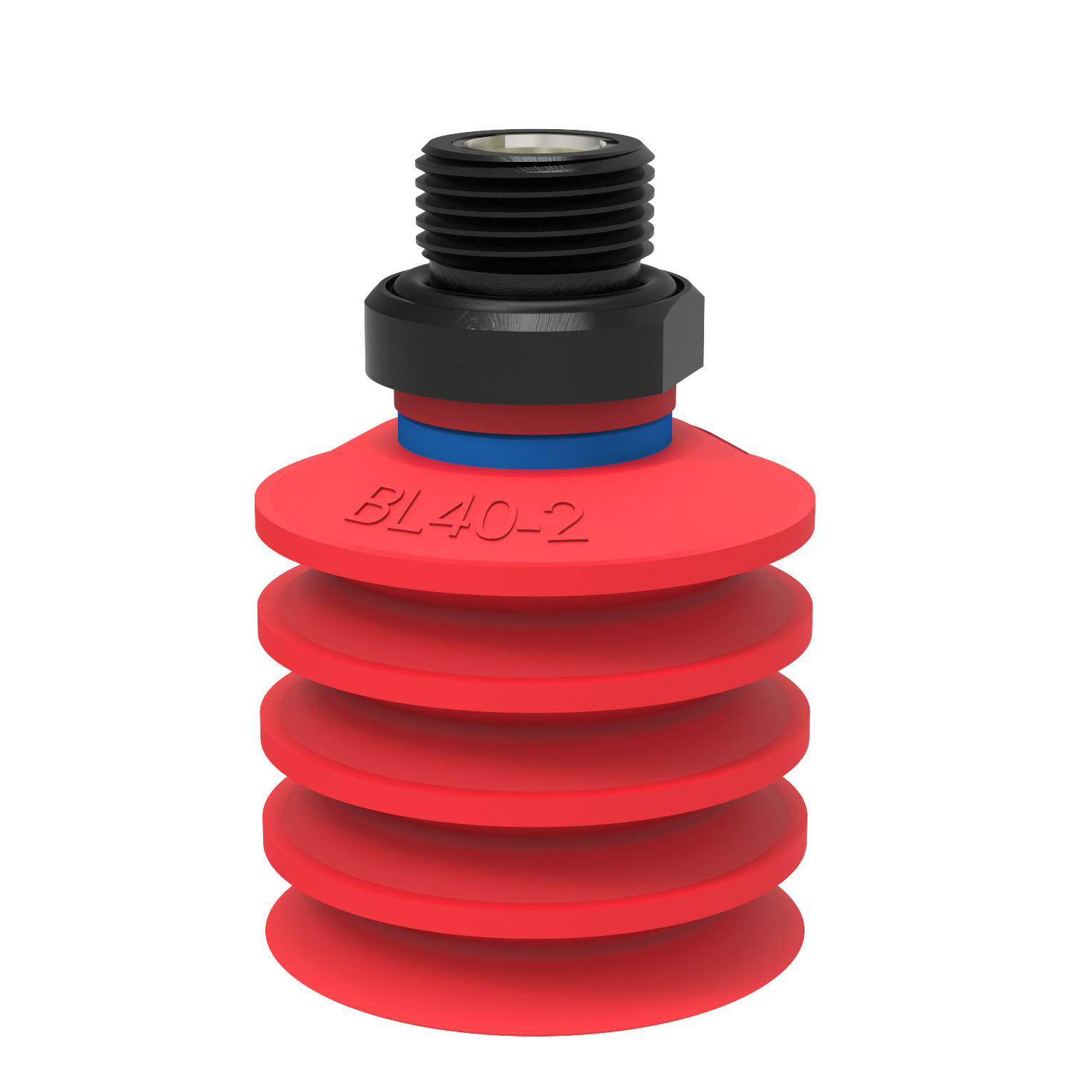 Piab BL40-2.20.04DD / 0101544 Suction cup BL40-2 Silicone, G3/8" male, with dual flow control valve