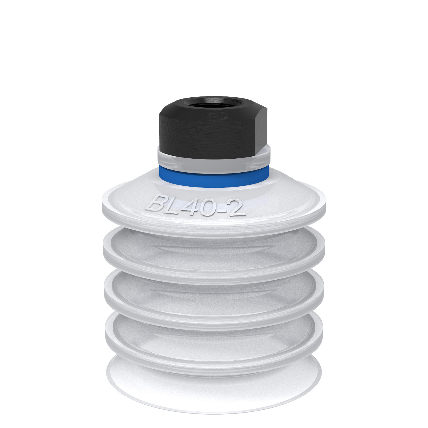 Piab Suction cup BL40-2 Silicone FCM, 1/8 NPSF female, with mesh filter