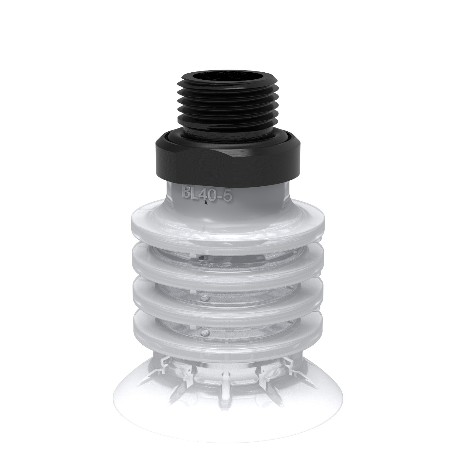 Piab Suction cup BL40-5 Silicone FCM, G3/8 male