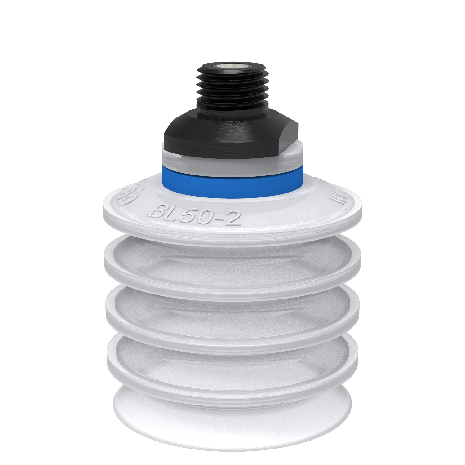 Piab BL50-2.21.05AC / 9909665 Suction cup BL50-2 Silicone FCM, 1/4" NPT male, with mesh filter