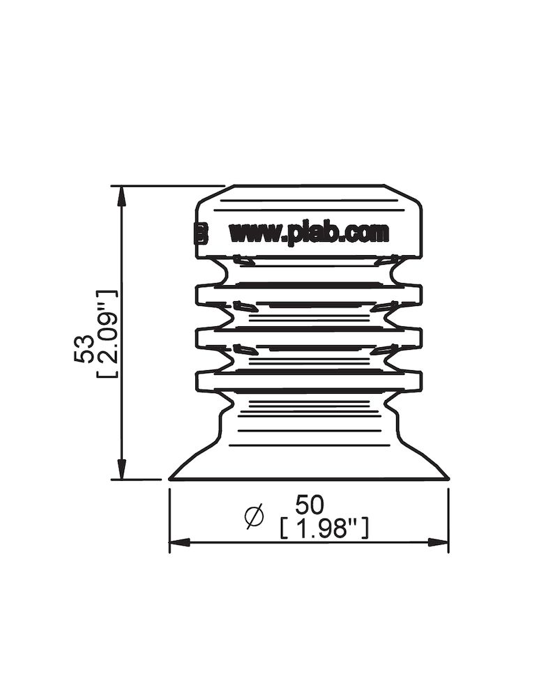 Piab Suction cup BL50-5 Silicone FCM