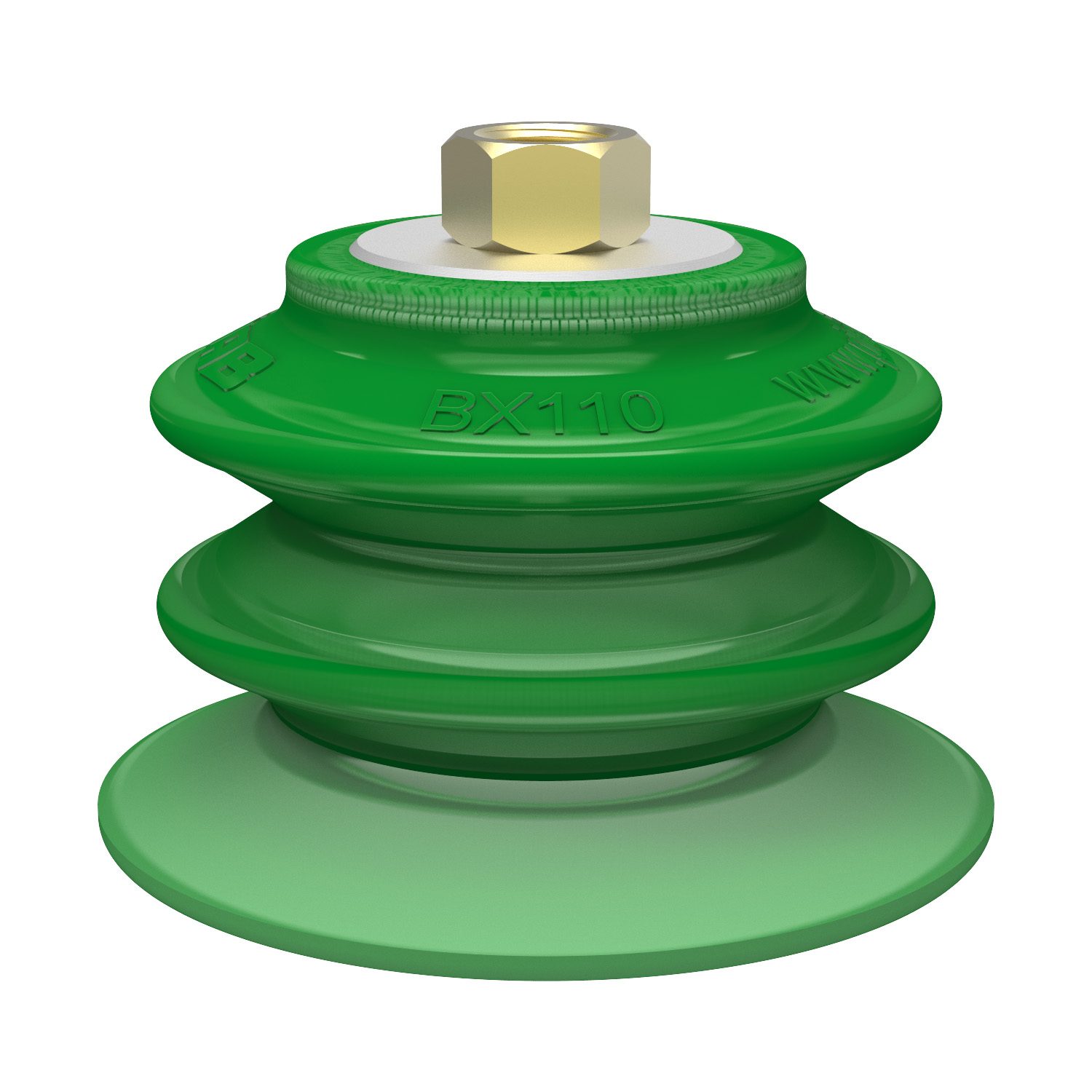 Piab Suction cup BX110P Polyurethane 60 with filter, brass 3/8 NPSF female