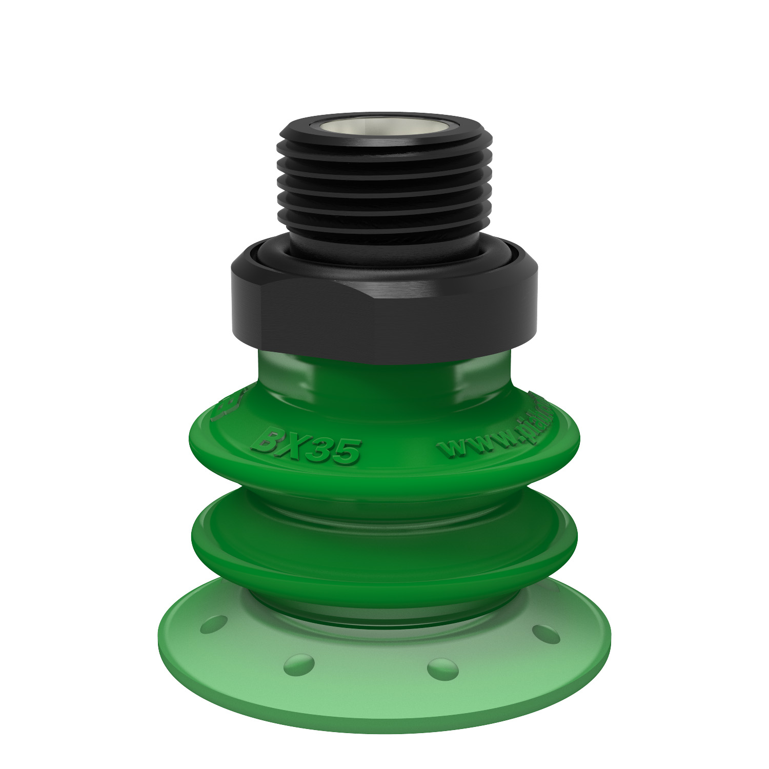 Piab Suction cup BX35P Polyurethane 60 with filter, G3/8 male, with mesh filter