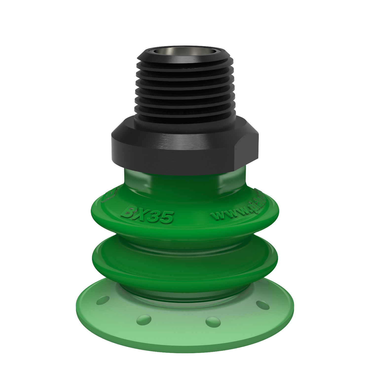 Piab Suction cup BX35P Polyurethane 60 with filter, 3/8 NPT male, with mesh filter
