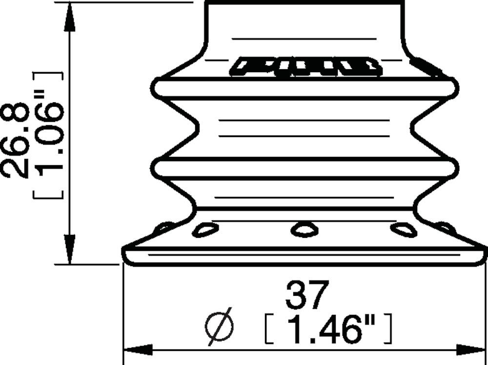 Piab Suction cup BX35P Polyurethane 30/60