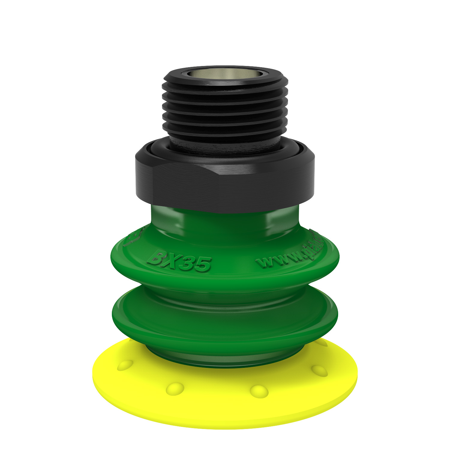Piab Suction cup BX35P Polyurethane 30/60 with filter, G3/8 male, with mesh filter