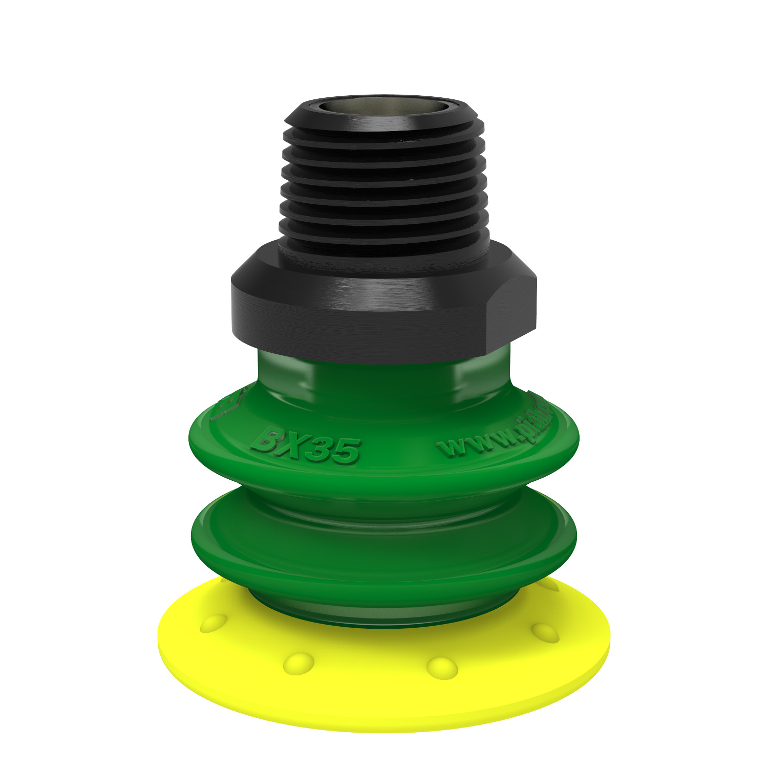 Piab Suction cup BX35P Polyurethane 30/60 with filter, 3/8 NPT male, with mesh filter