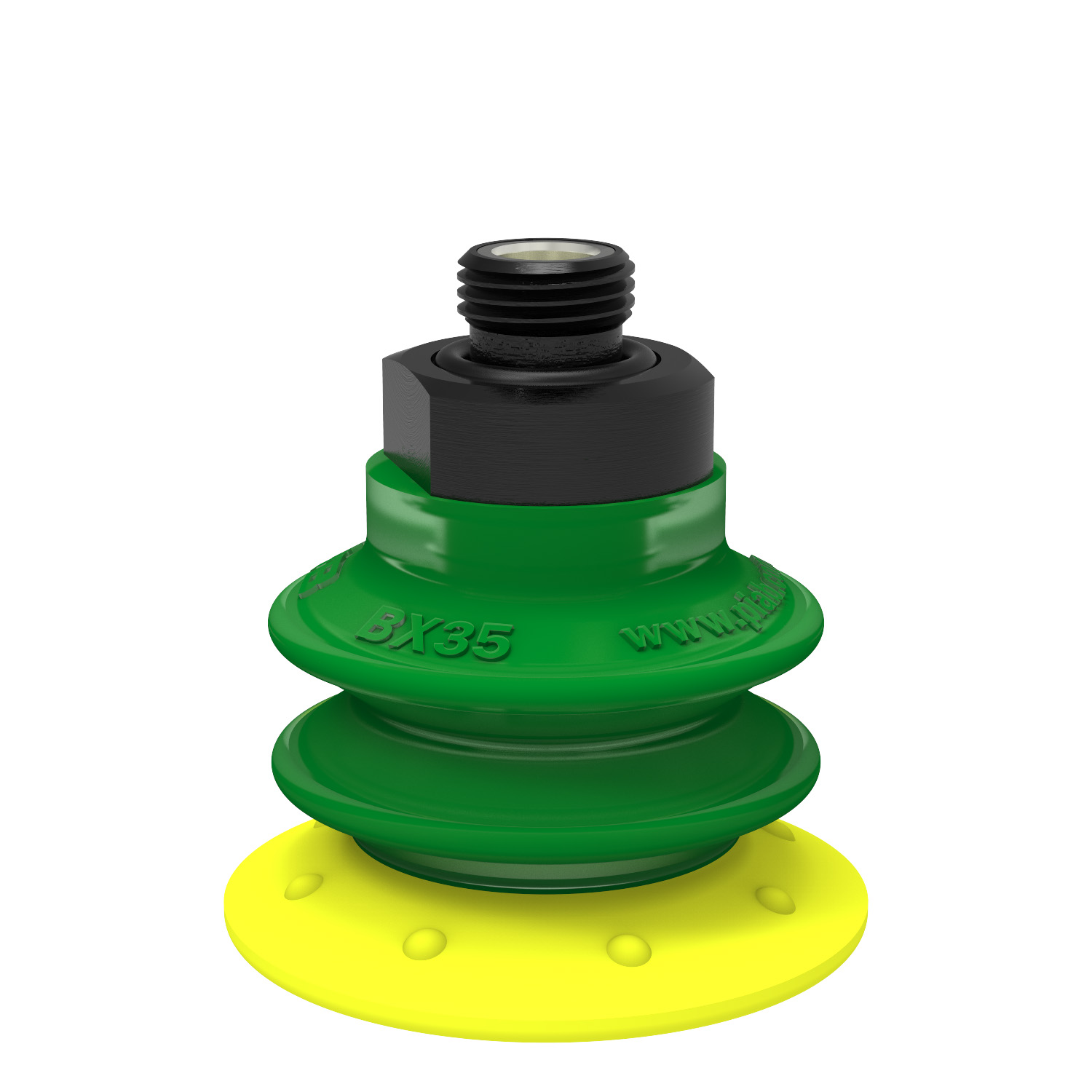 Piab Suction cup BX35P Polyurethane 30/60 with filter, G1/8 male, with mesh filter