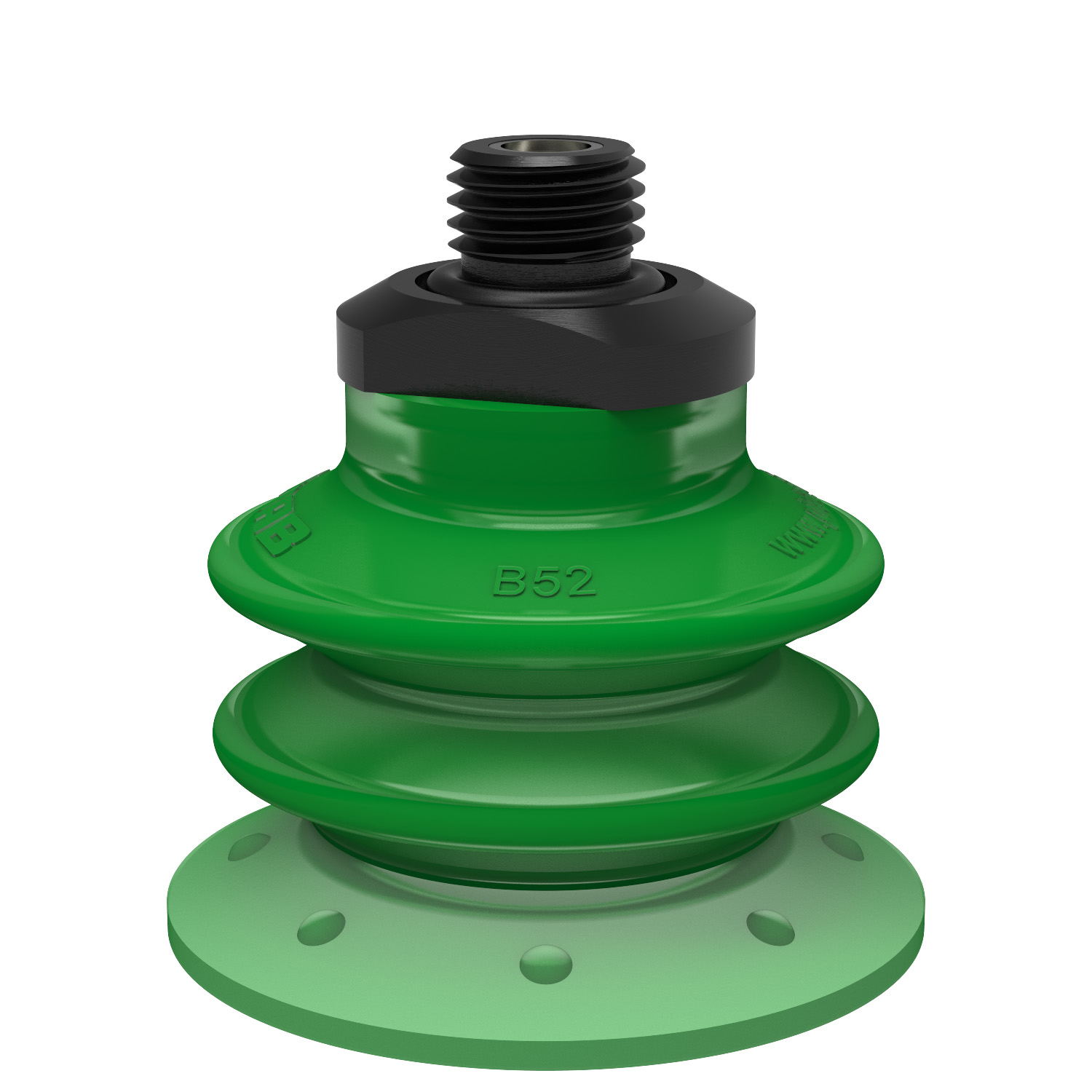 Piab Suction cup BX52P Polyurethane 60 with filter, G1/4 male, with dual flow control valve