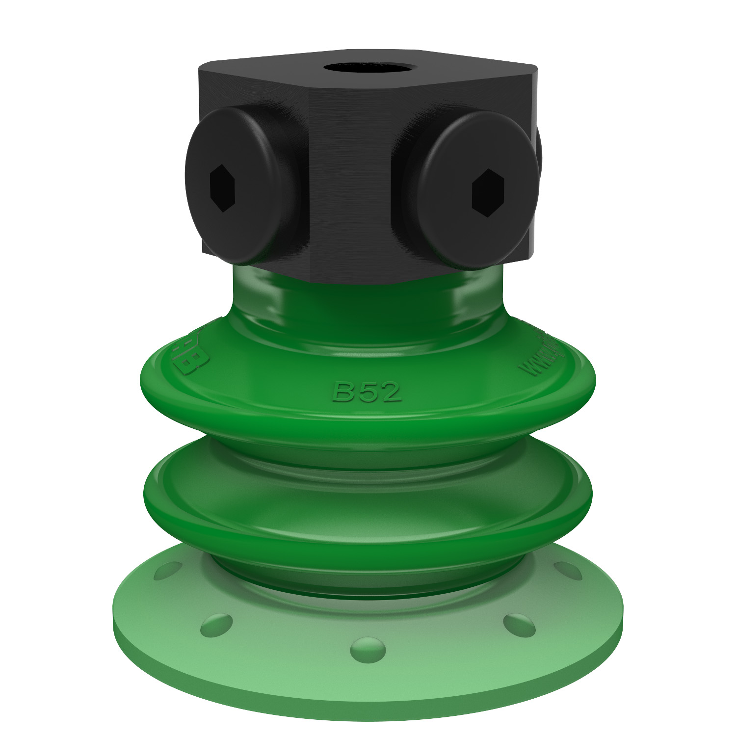 Piab Suction cup BX52P Polyurethane 60 with filter, 5x1/8 NPSF female, with dual flow control valve