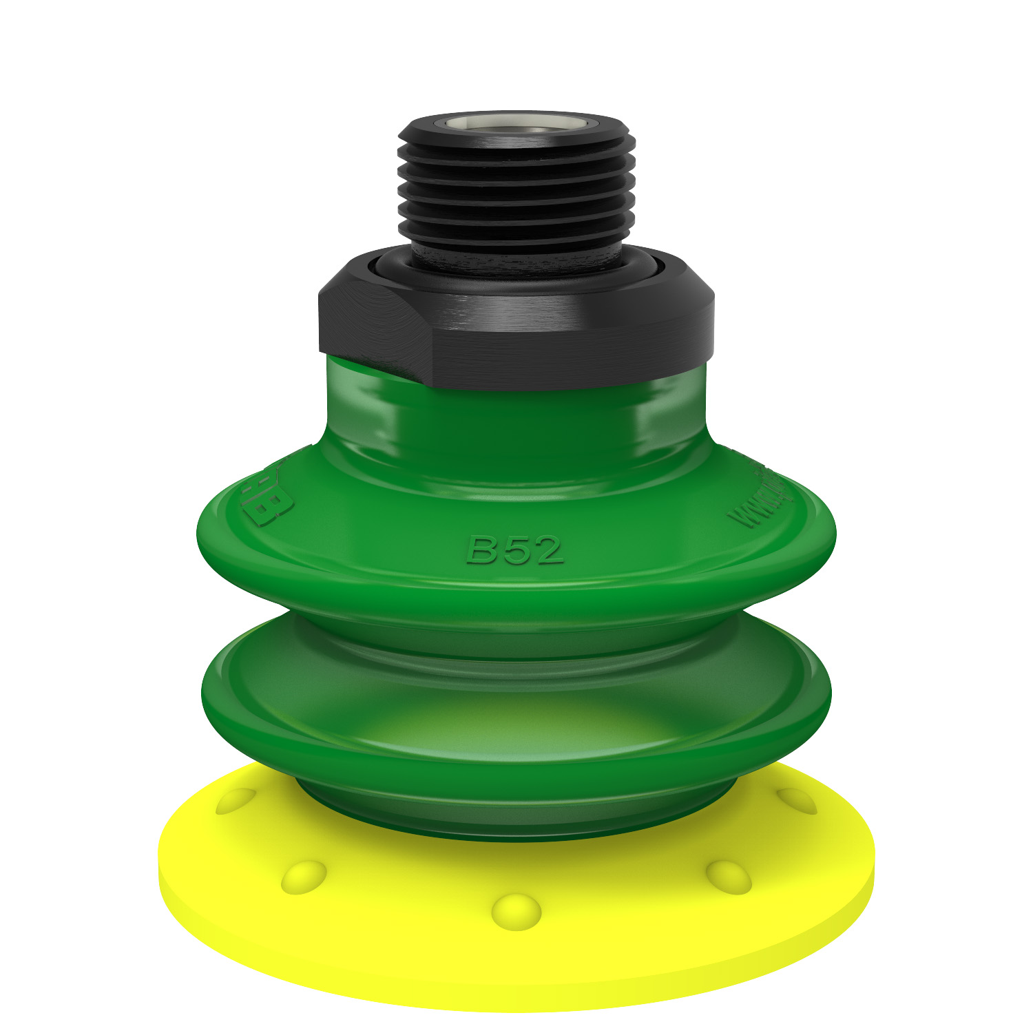 Piab Suction cup BX52P Polyurethane 30/60 with filter, G3/8 male, with mesh filter
