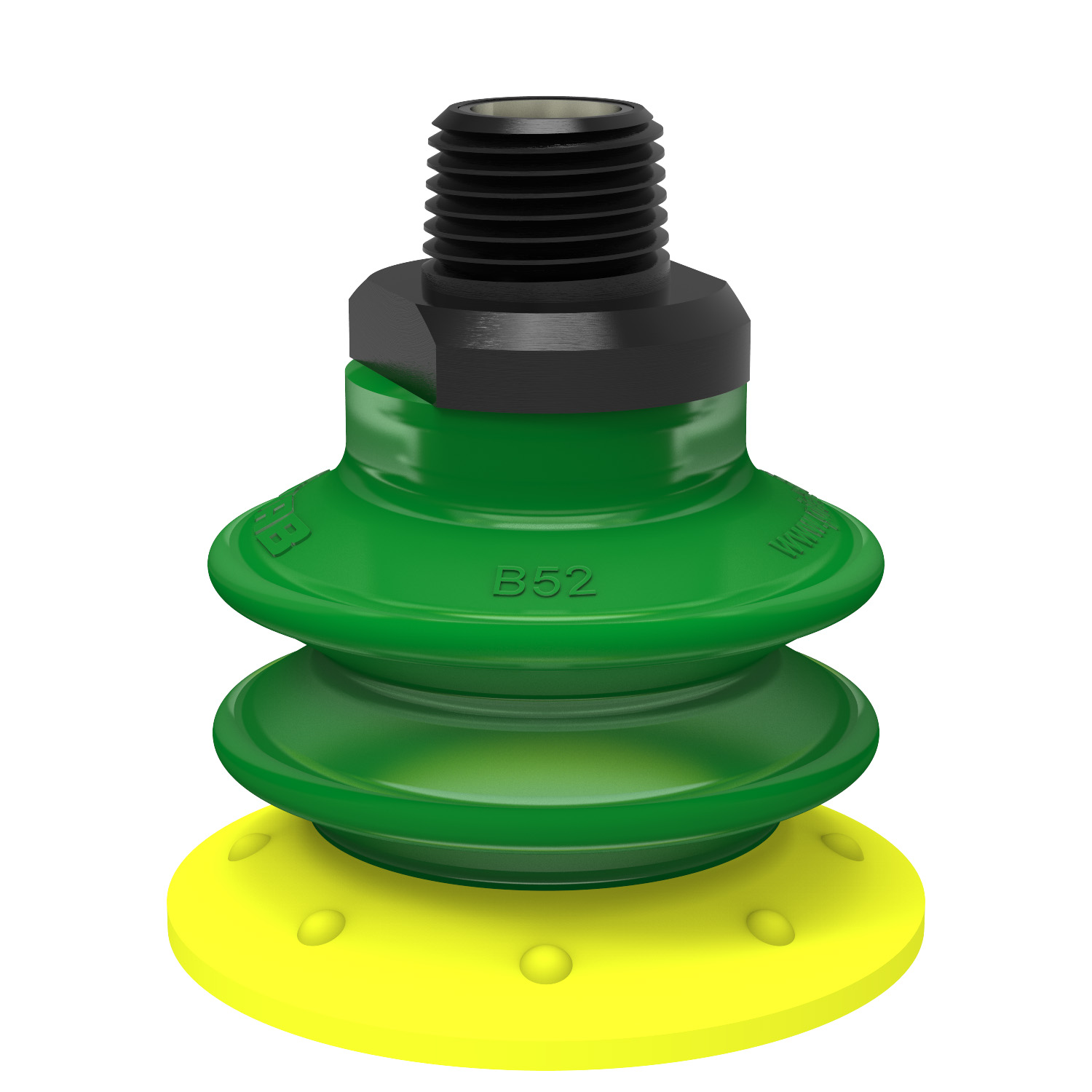 Piab Suction cup BX52P Polyurethane 30/60 with filter, 3/8 NPT male, with mesh filter