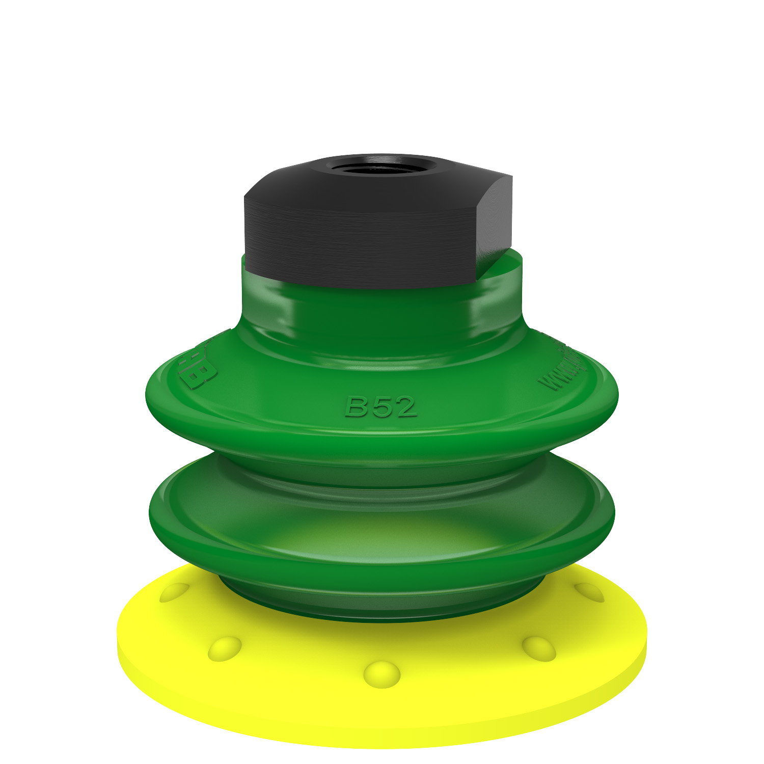 Piab Suction cup BX52P Polyurethane 30/60 with filter, 1/8 NPSF female, with dual flow control valv