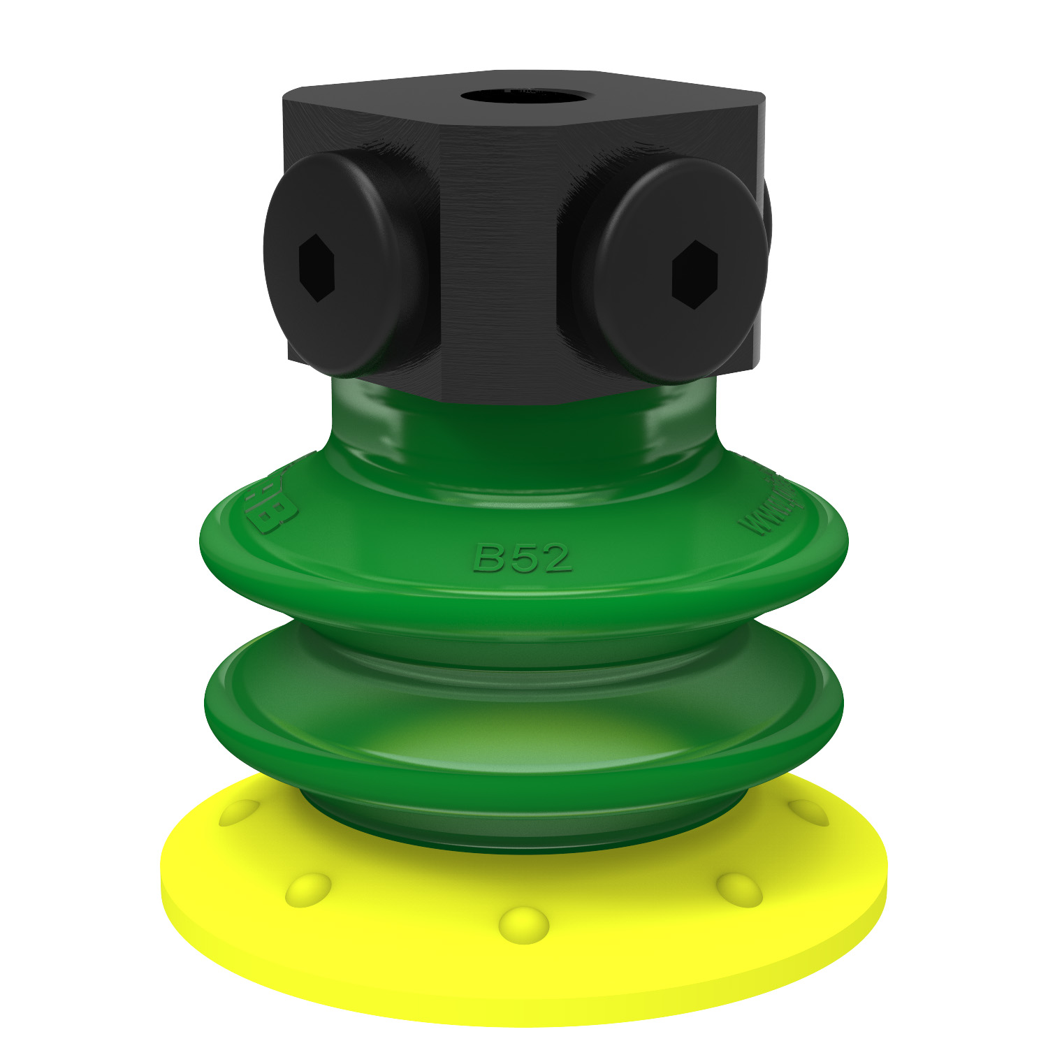 Piab Suction cup BX52P Polyurethane 30/60 with filter, 5x1/8 NPSF female, with dual flow control va