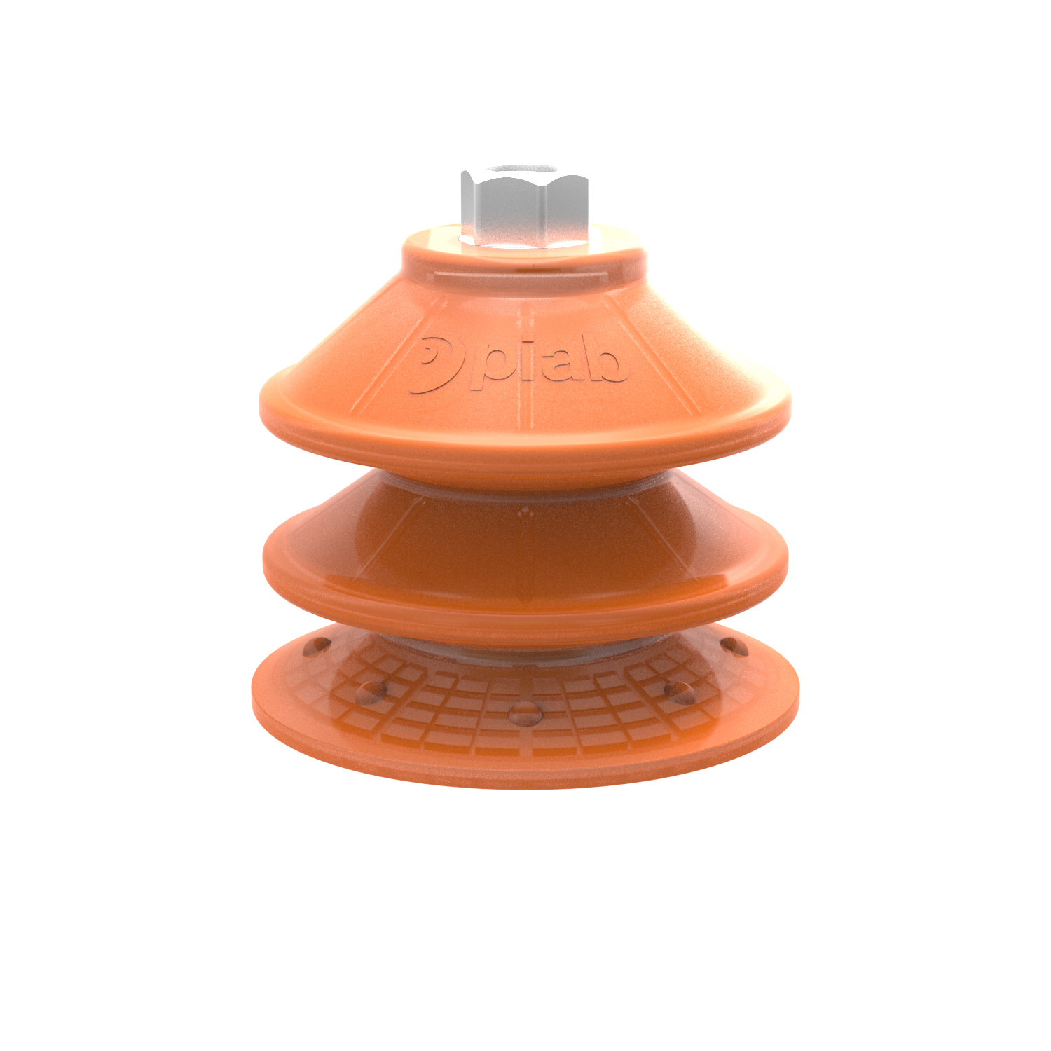Piab Suction cup BXF105P Polyurethane 60, G3/8 female with mesh filter, 17 mm thread