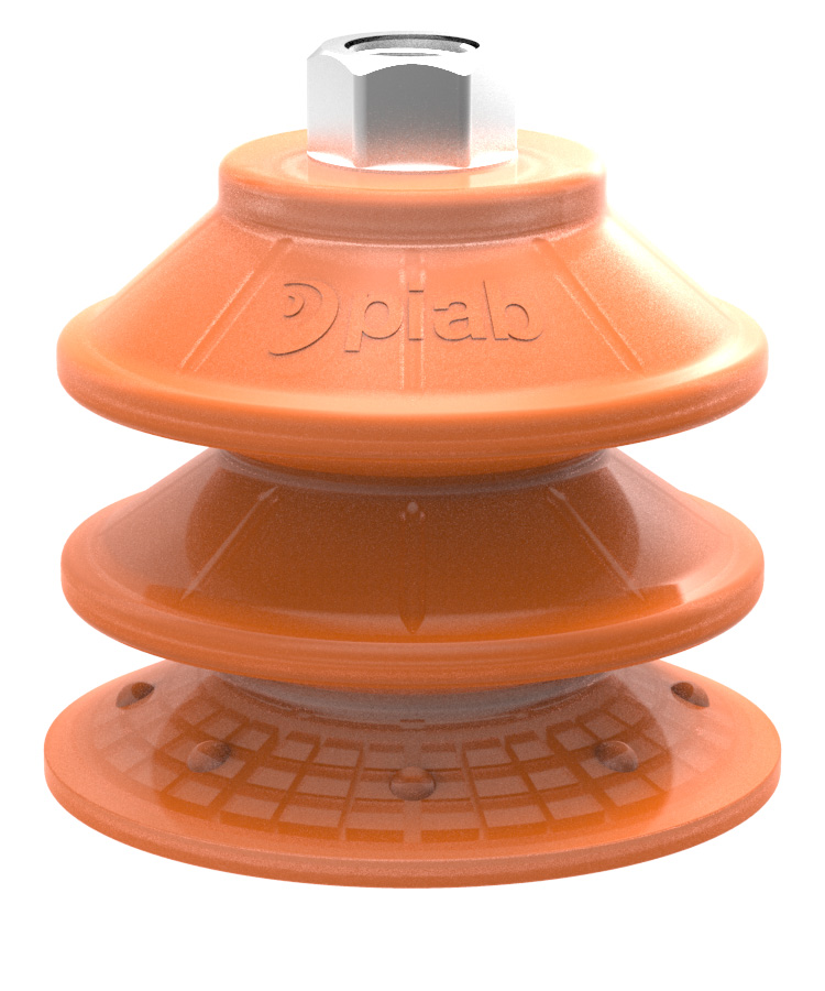 Piab Suction cup BXF90P Polyurethane 60, G3/8 female with mesh filter