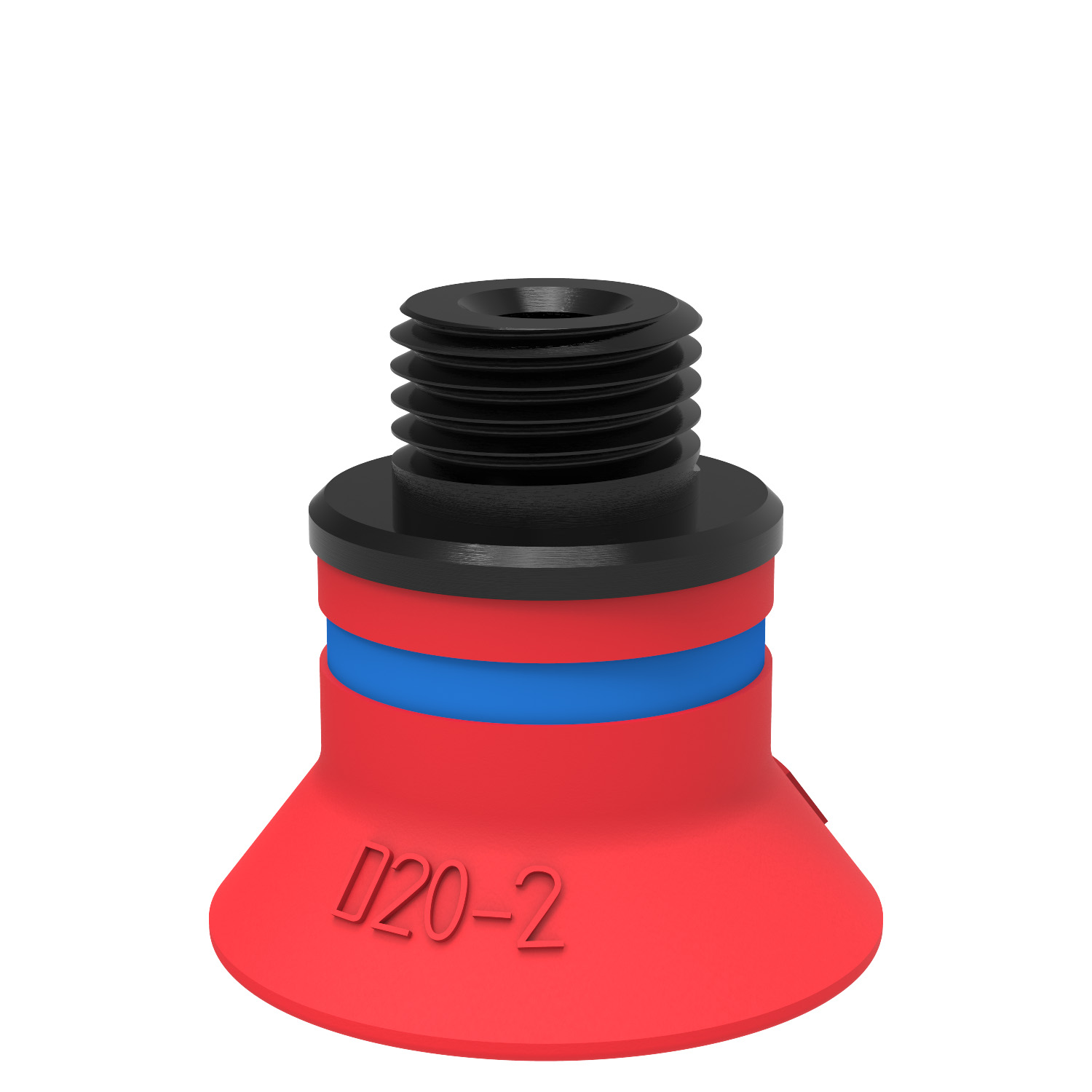 Piab Suction cup D20-2 Silicone, G1/8 male/M5 female, with mesh filter