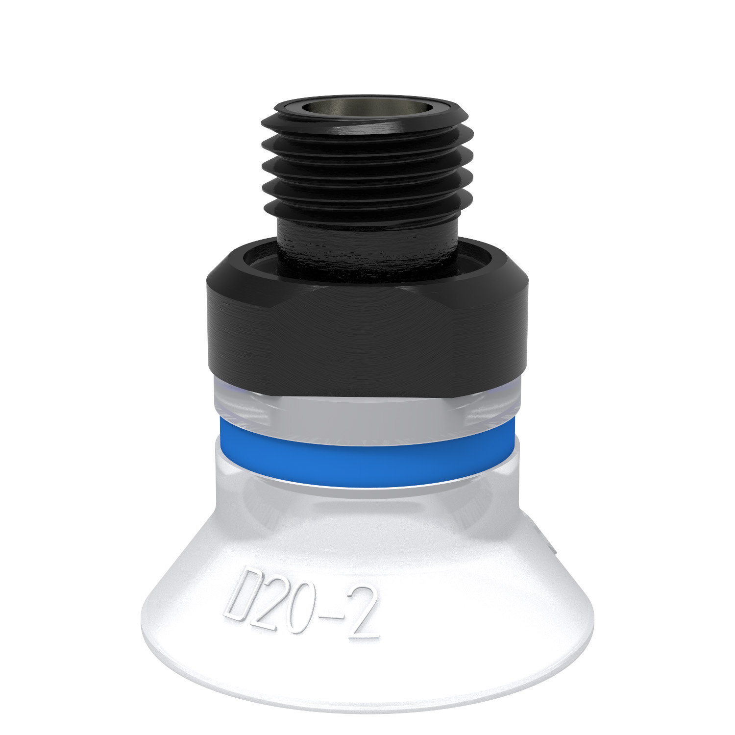 Piab Suction cup D20-2 Silicone FCM, G1/8 male, with mesh filter