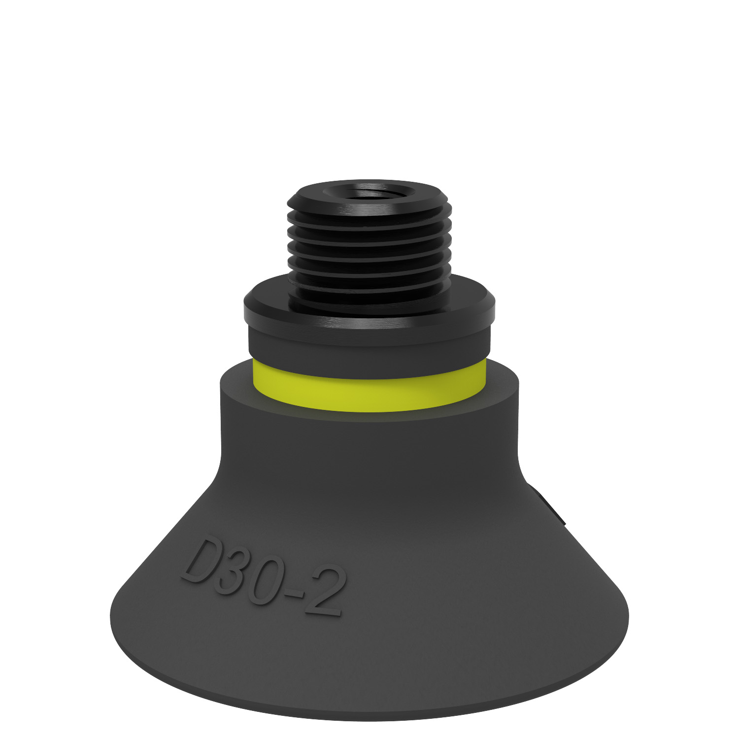 Piab Suction cup D30-2 Chloroprene, G1/8 male/M5 female, with dual flow control valve