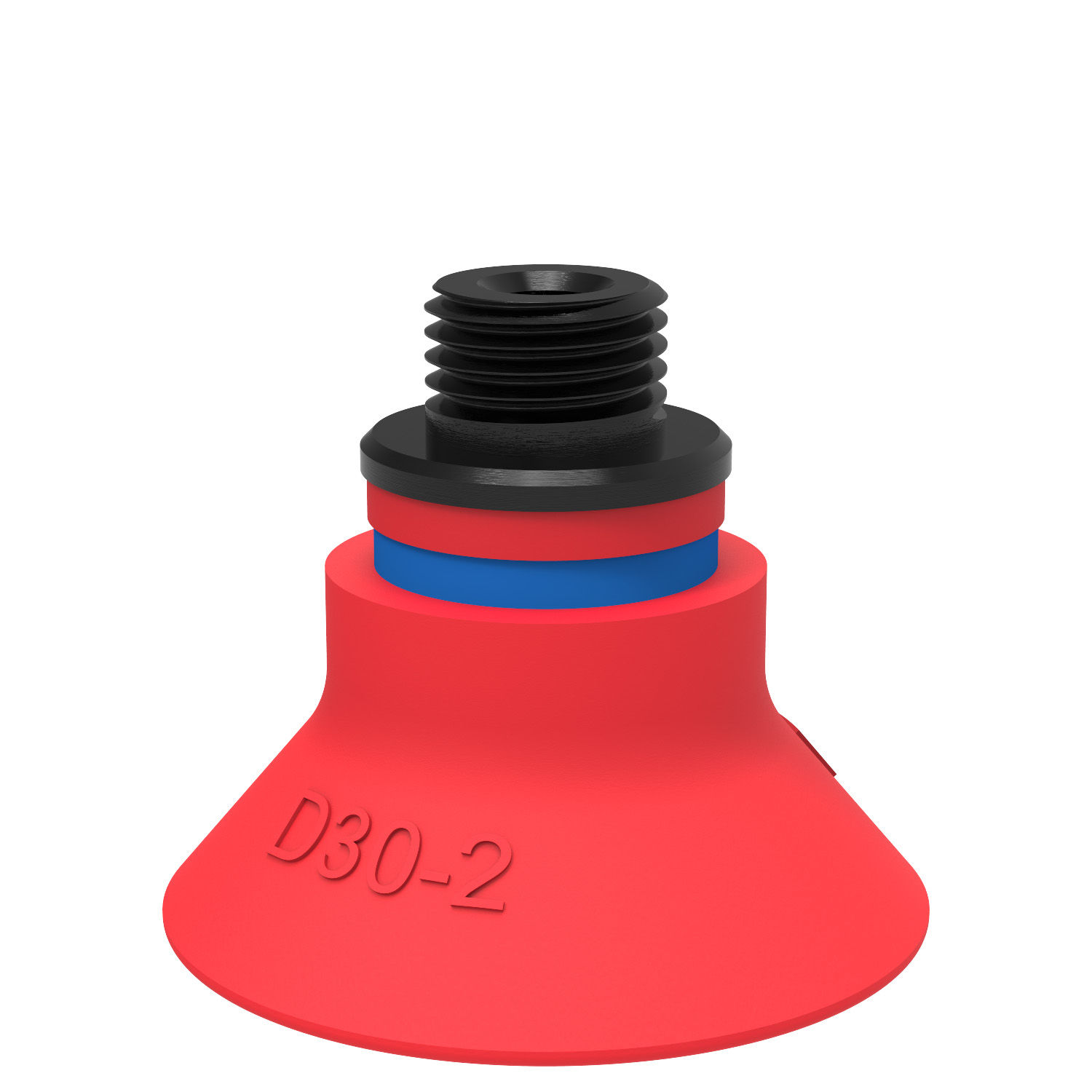 Piab Suction cup D30-2 Silicone, G1/8 male/M5 female, with mesh filter