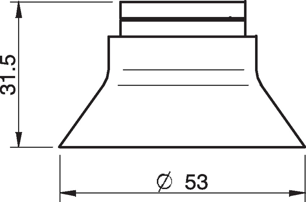 Piab Suction cup D50 Silicone